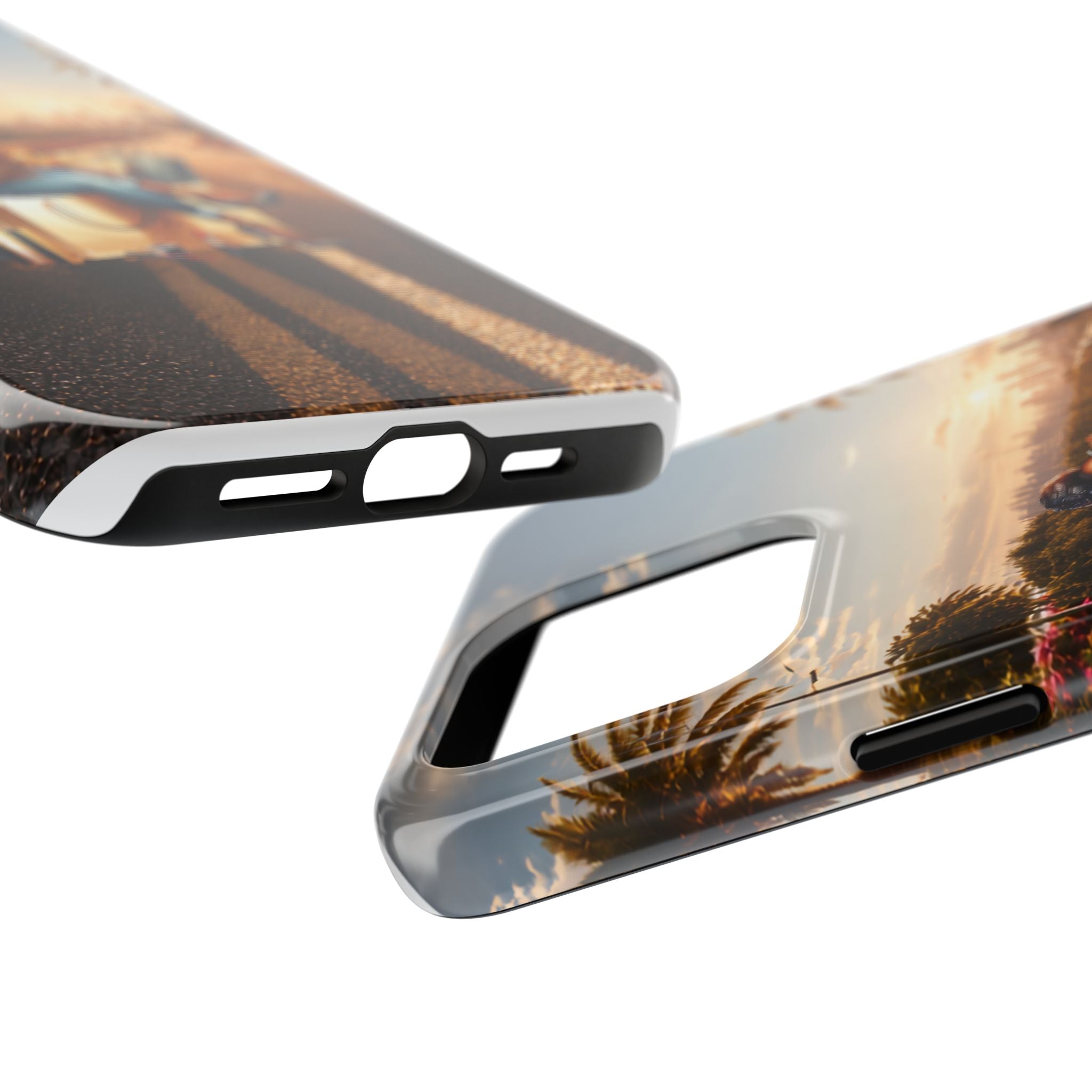 Sunset Roadtrip Tough Phone Case — Relaxed Traveler Design