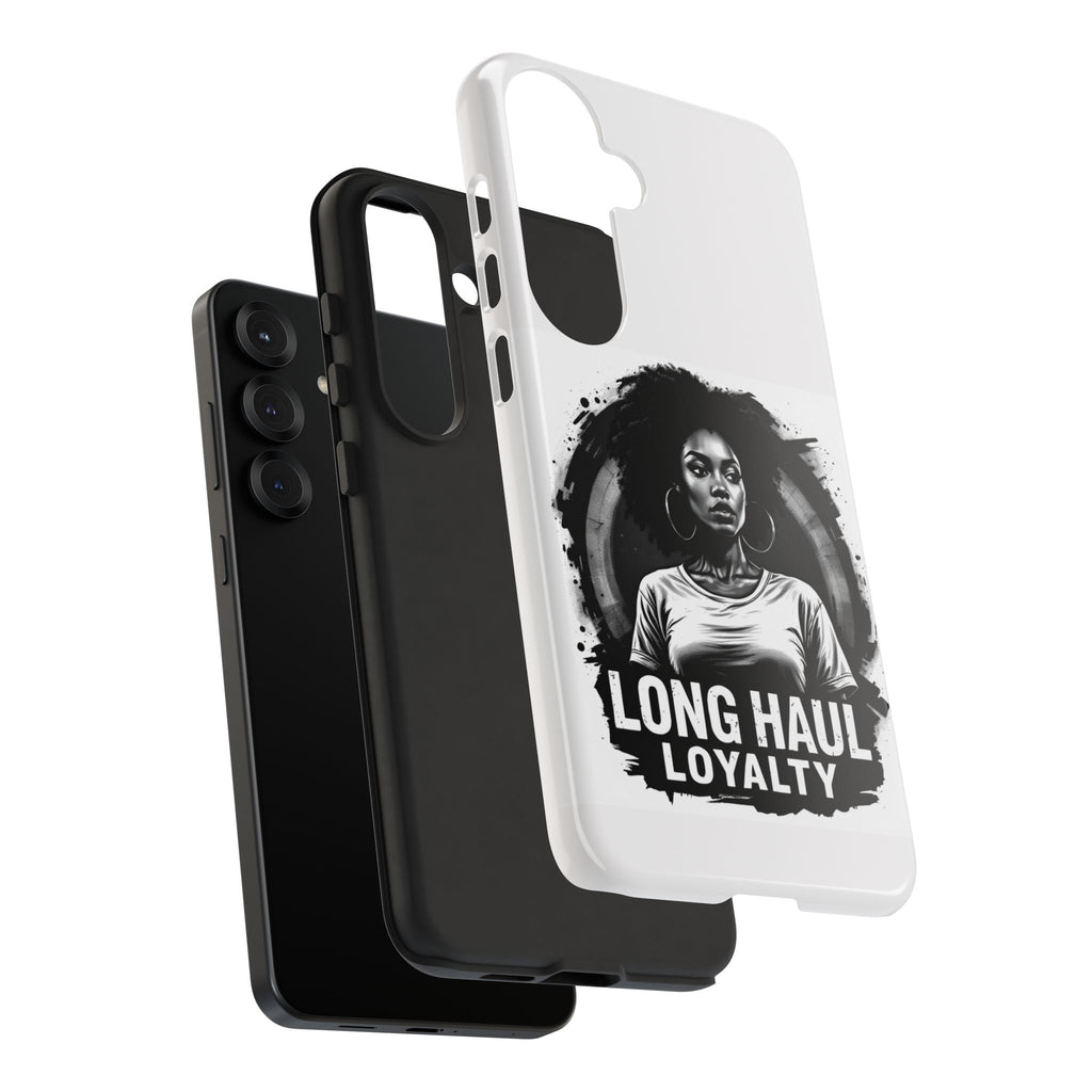 Phone Case — "Long Haul Loyalty" Black & White Portrait Protective Case