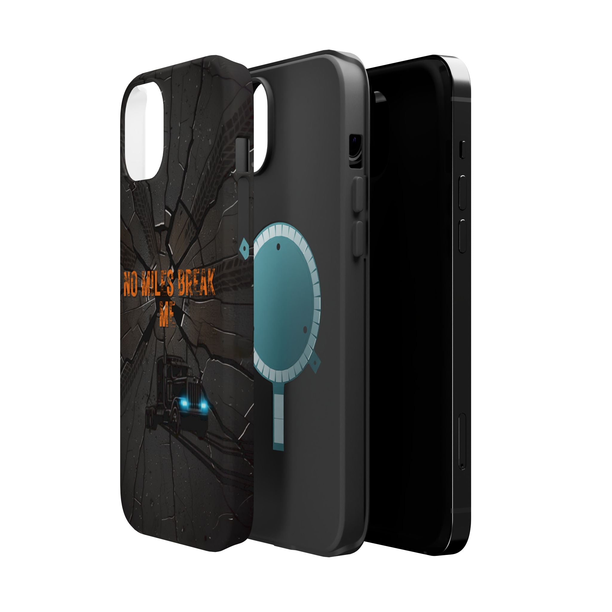 Phone Case — Fiery Semi Truck Magnetic Impact-Resistant Case