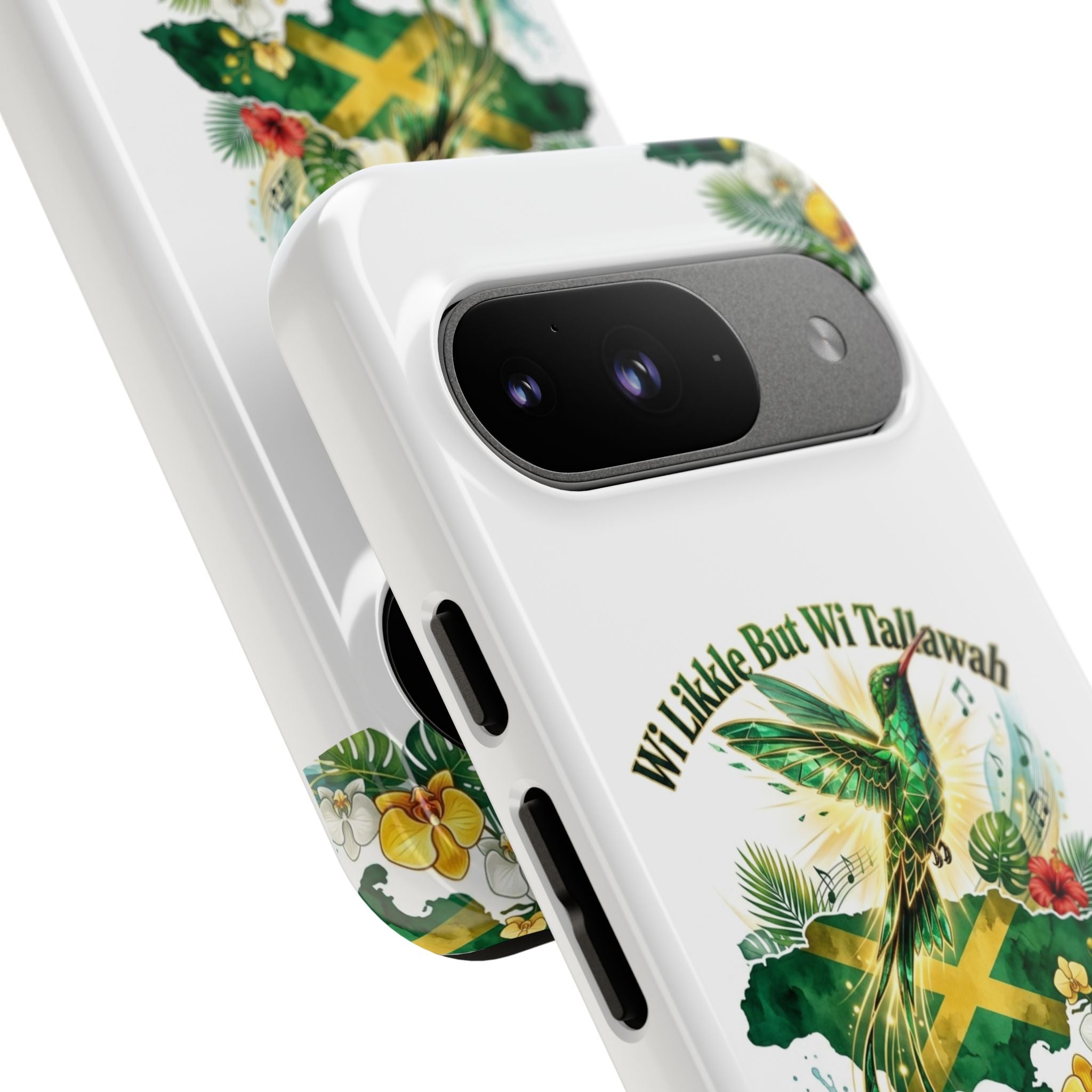 Jamaica Hummingbird Phone Case — “Wi Likkle But Wi Tallawah” Tropical Protective Cover