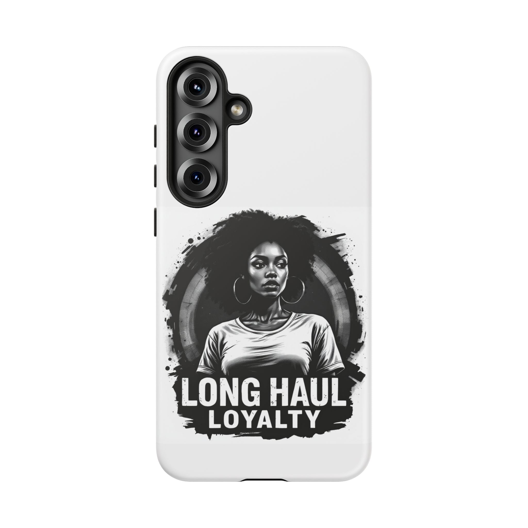 Phone Case — "Long Haul Loyalty" Black & White Portrait Protective Case