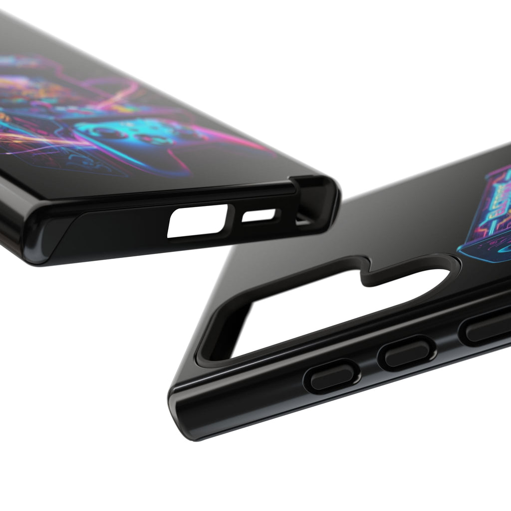 Retro Arcade Phone Case — Neon Gaming Controller Design