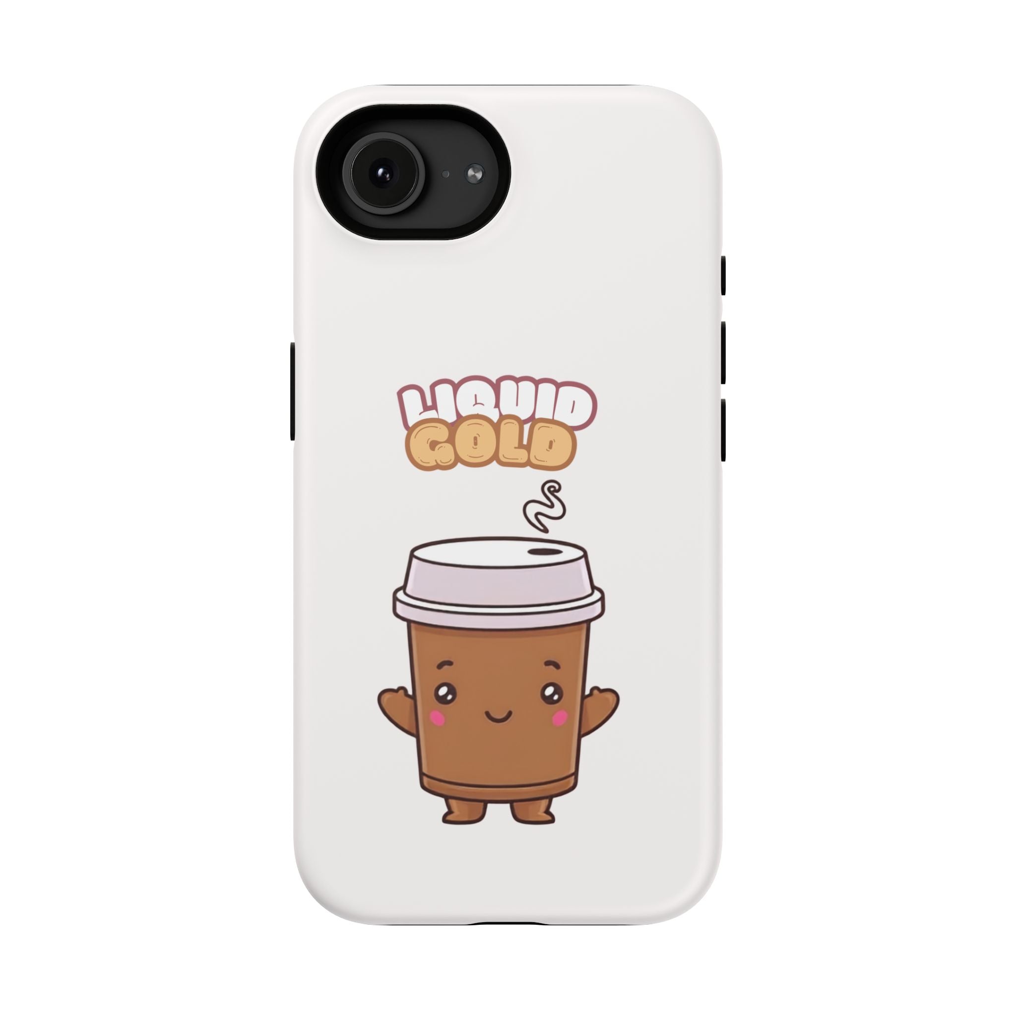 Coffee Cup Phone Case – “Liquid Gold” Cute Kawaii Espresso Impact-Resistant Case