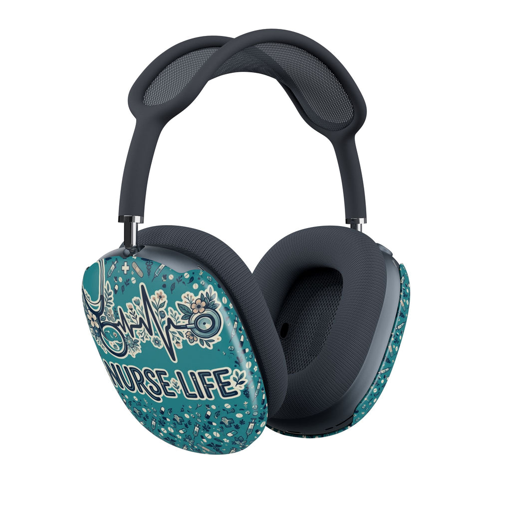 Nurse Life AirPod Max  — Floral Stethoscope Design