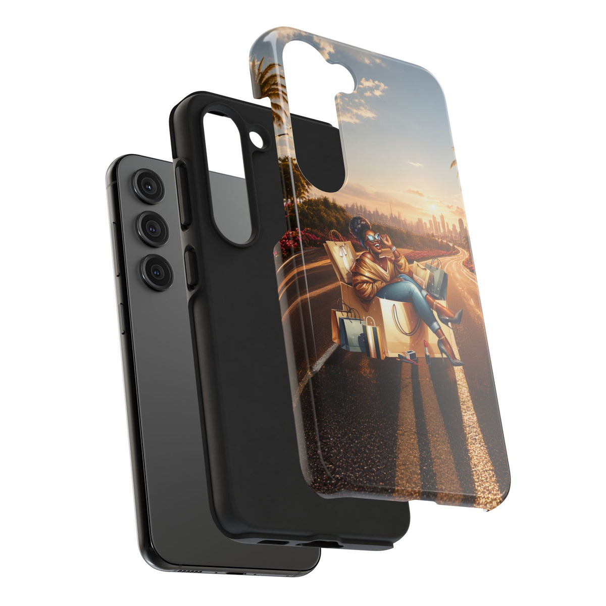 Sunset Roadtrip Tough Phone Case — Relaxed Traveler Design