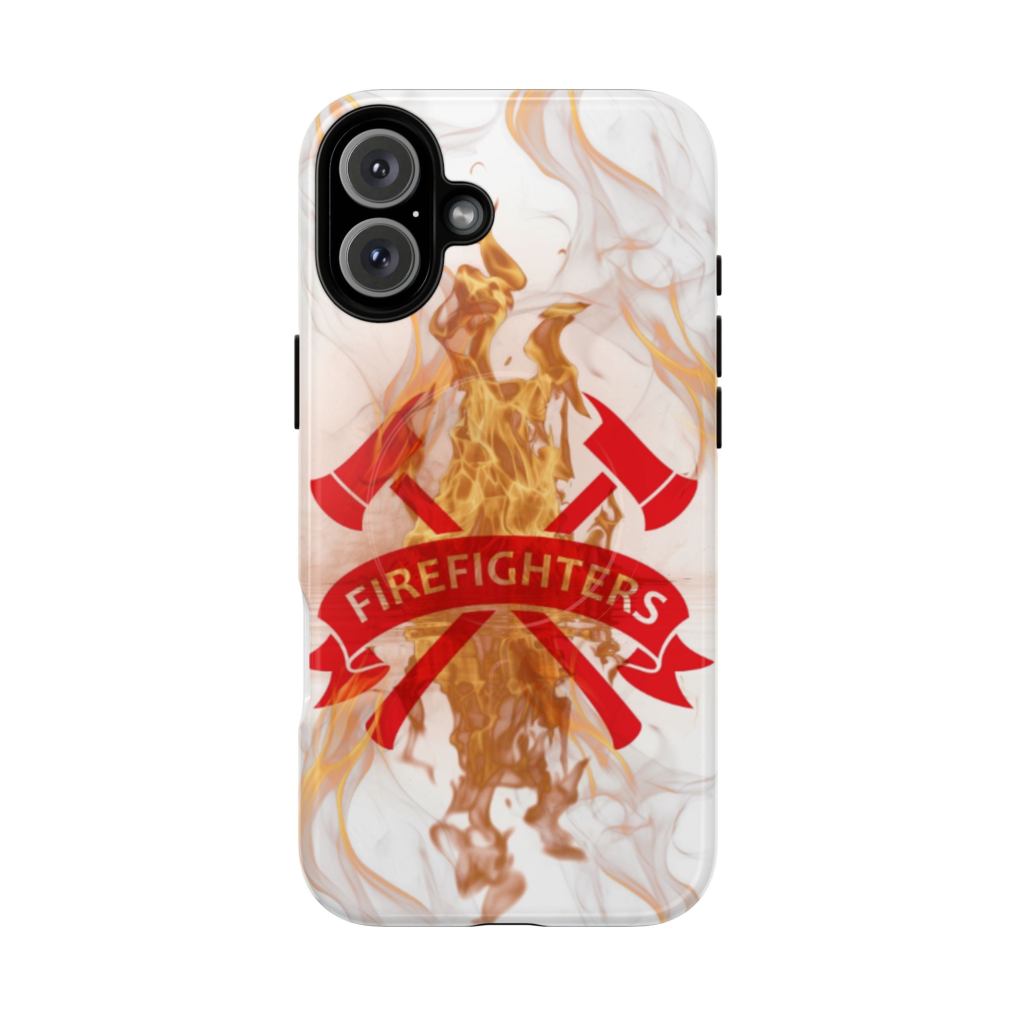 Firefighter Emblem Tough Magnetic Phone Case — Flame Design
