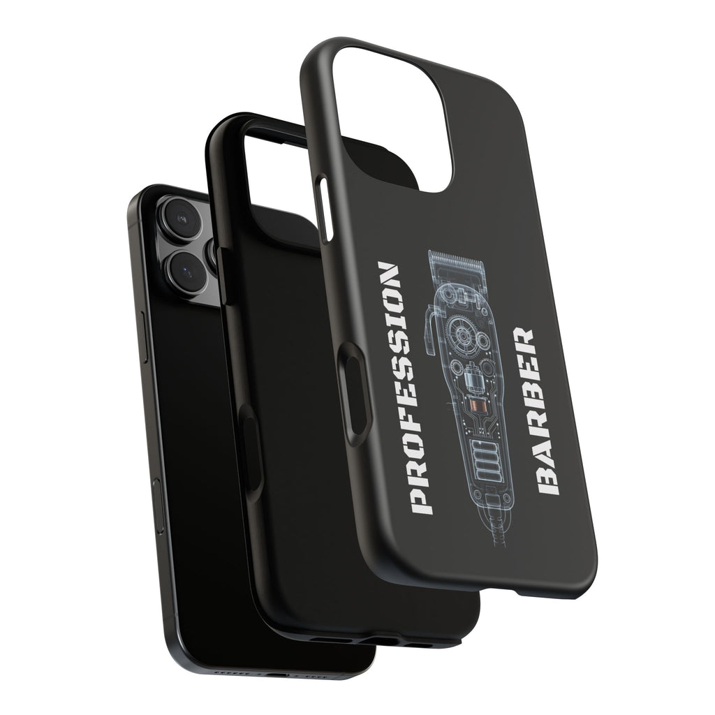 Barber Clip Cord X‑Ray Tough Phone Case – Professional Barber Gift