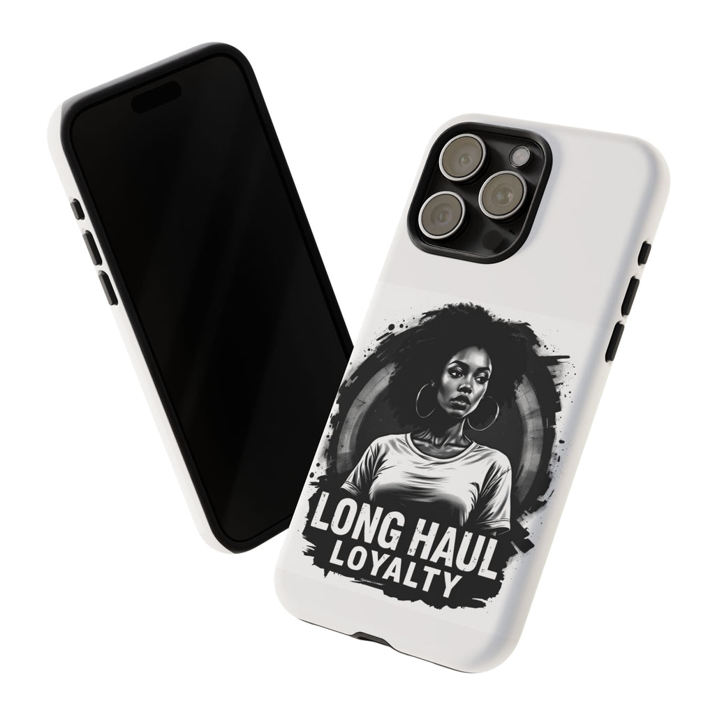 Phone Case — "Long Haul Loyalty" Black & White Portrait Protective Case