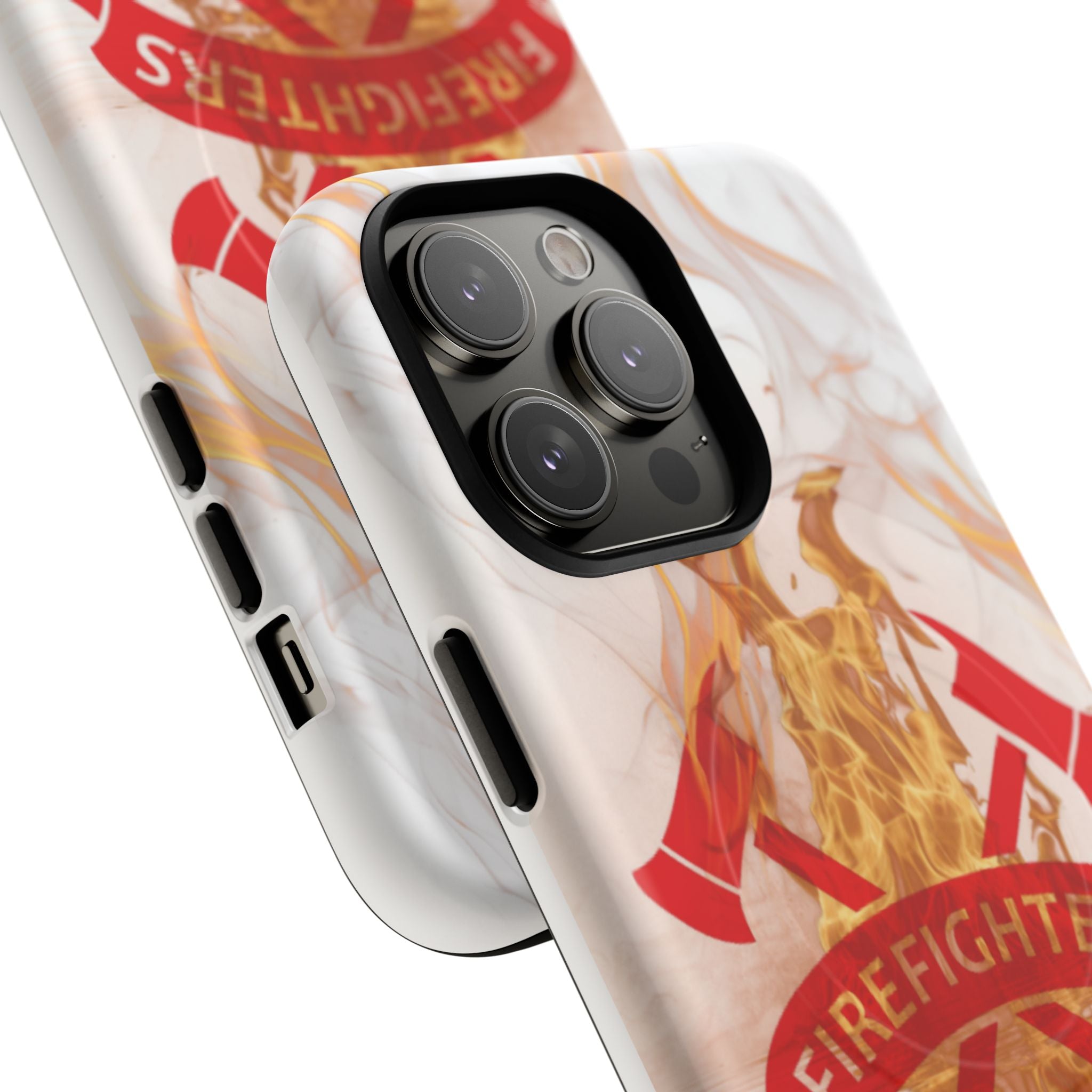 Firefighter Emblem Tough Magnetic Phone Case — Flame Design