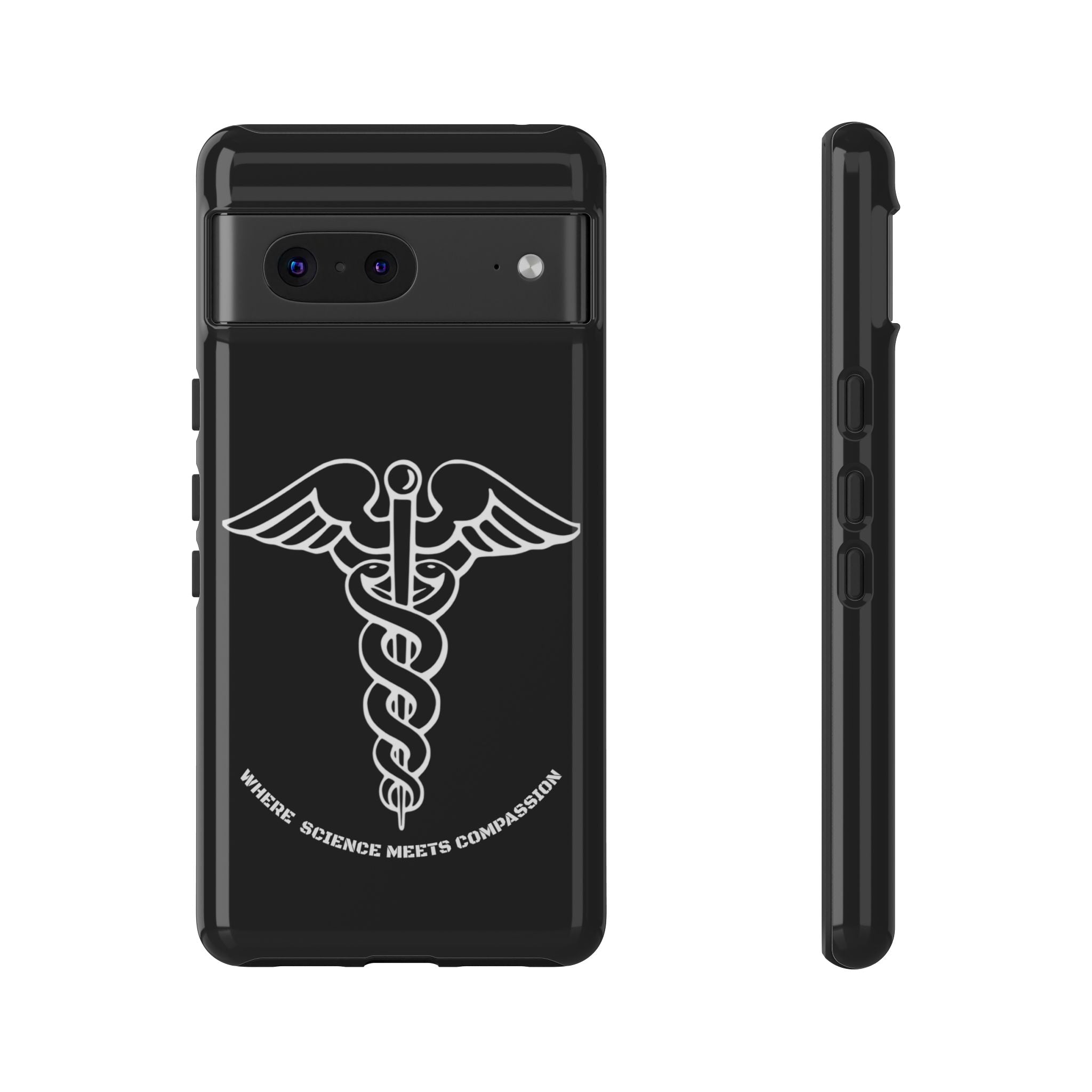Medical Caduceus Phone Case — "Where Science Meets Compassion" Protective iPhone Cover