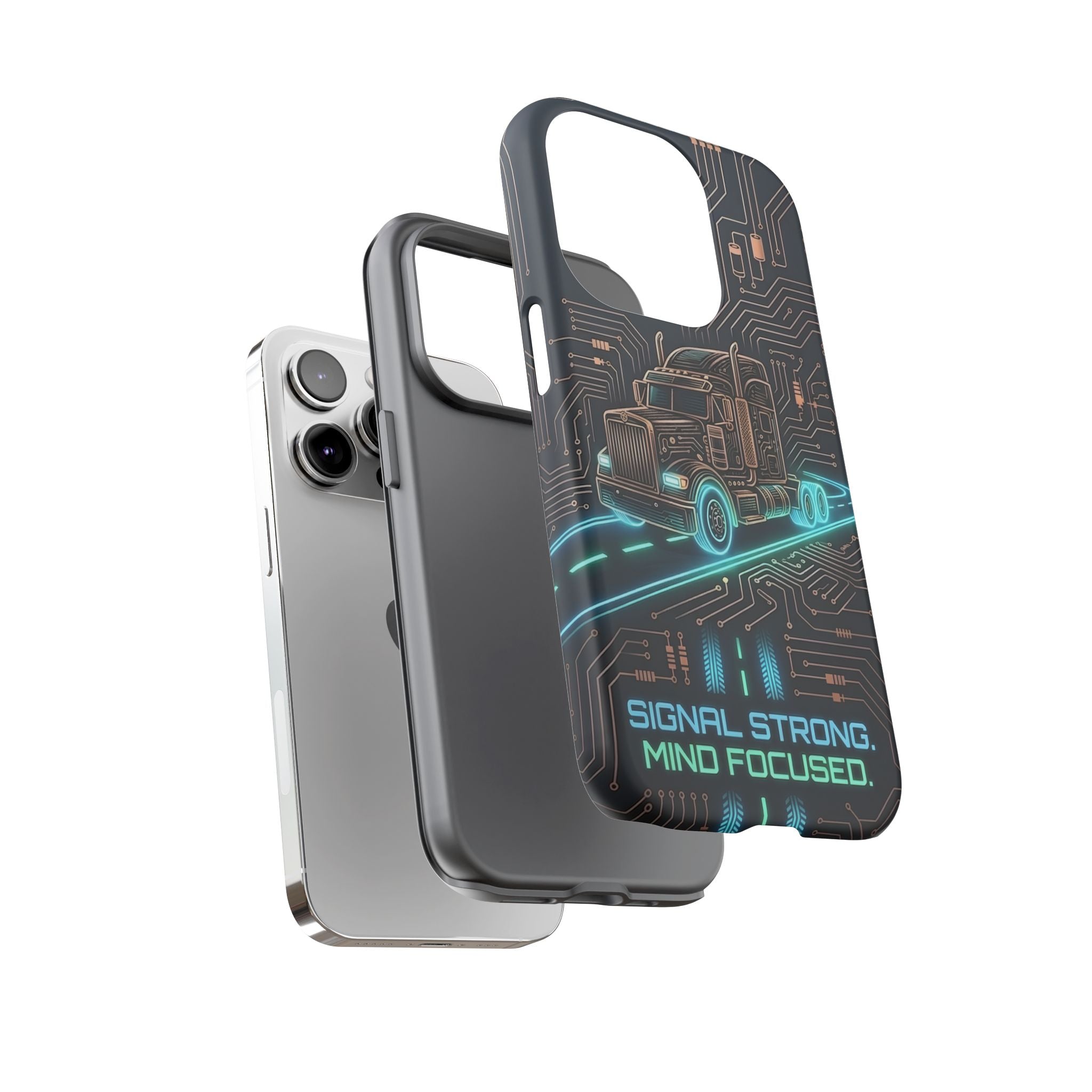 Truck Driver Gamer Phone Case — “Real Life. No Pause Button.”