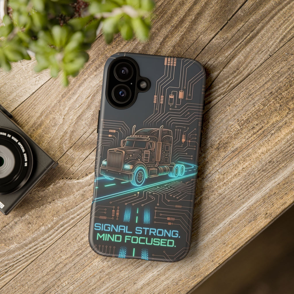 Truck Driver Gamer Phone Case — “Real Life. No Pause Button.”