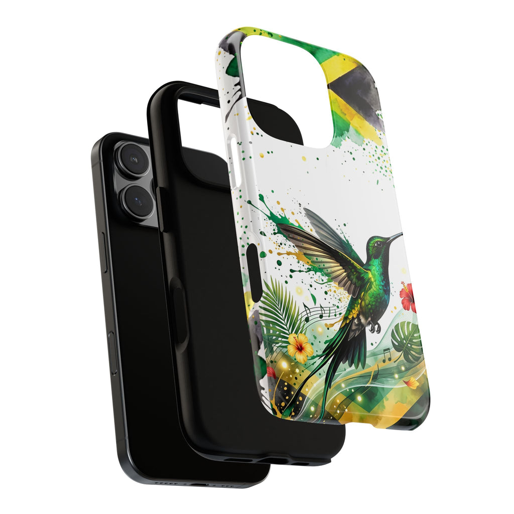 Hummingbird Jamaica Tough Phone Case – Tropical Floral Protective Cover