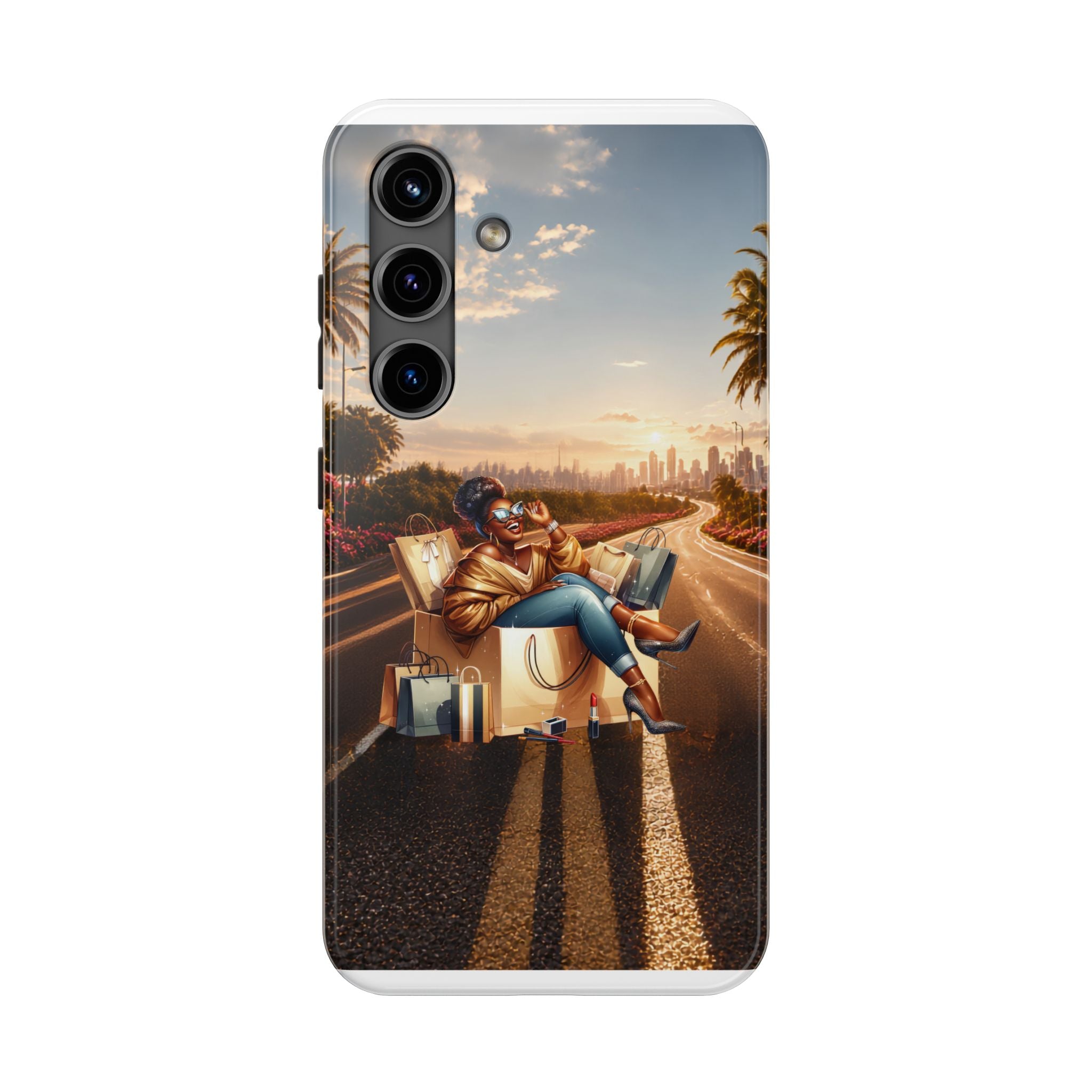 Sunset Roadtrip Tough Phone Case — Relaxed Traveler Design