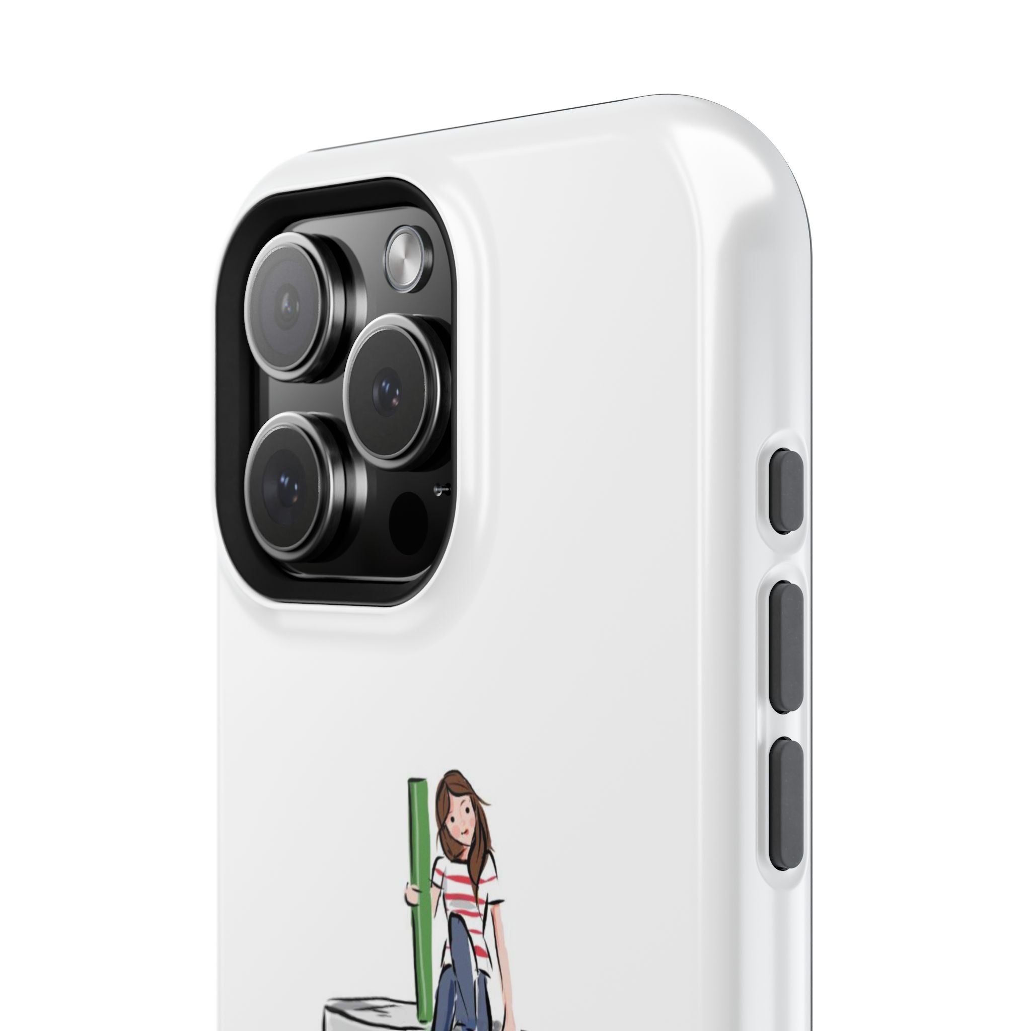 Iced Coffee & Me Phone Case — Cute Illustration 'Emotional Support Iced Coffee' Impact-Resistant Case