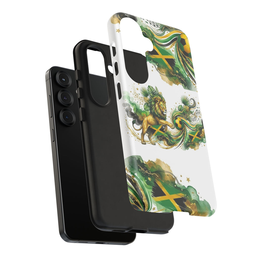 Jamaica Lion Phone Case — Jamaican Flag Rasta Protective Tough Case