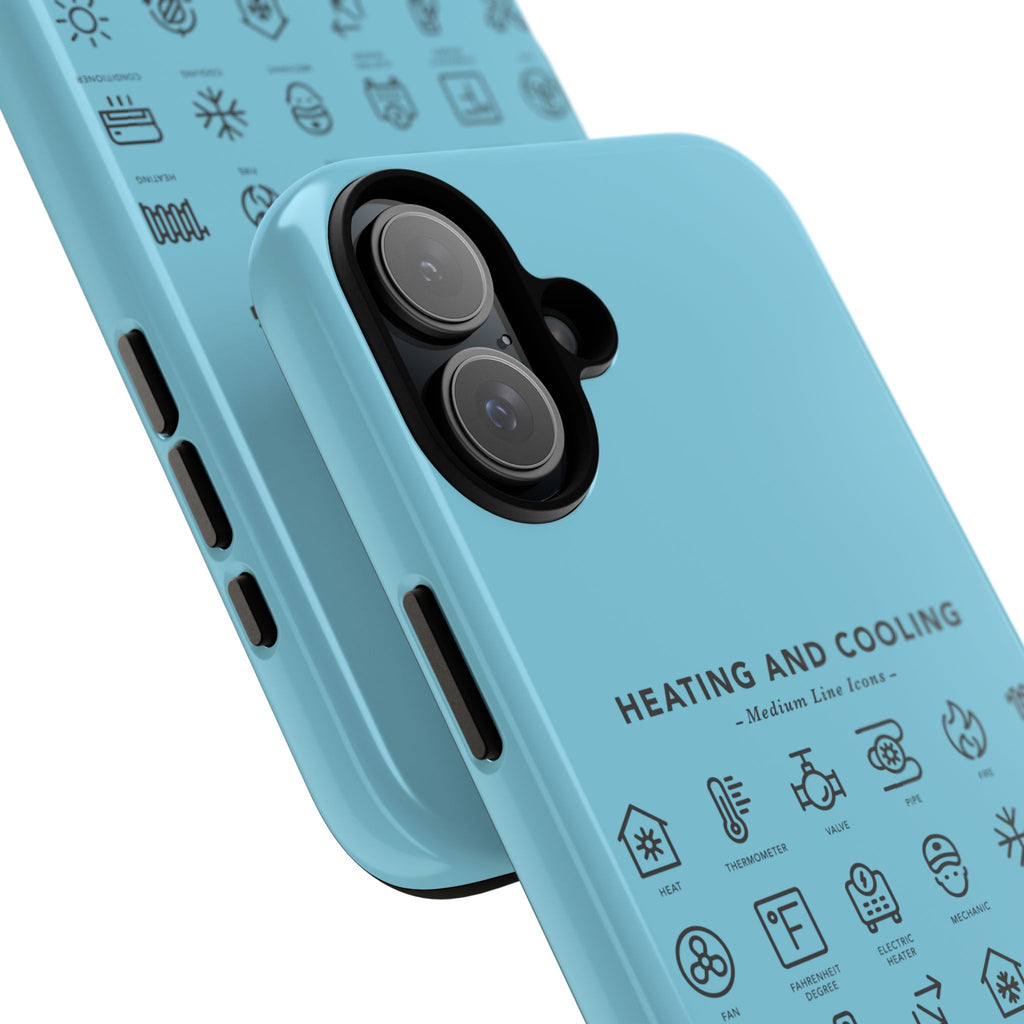 Heating and Cooling Icons Phone Case – HVAC Technician Protective Phone Cover