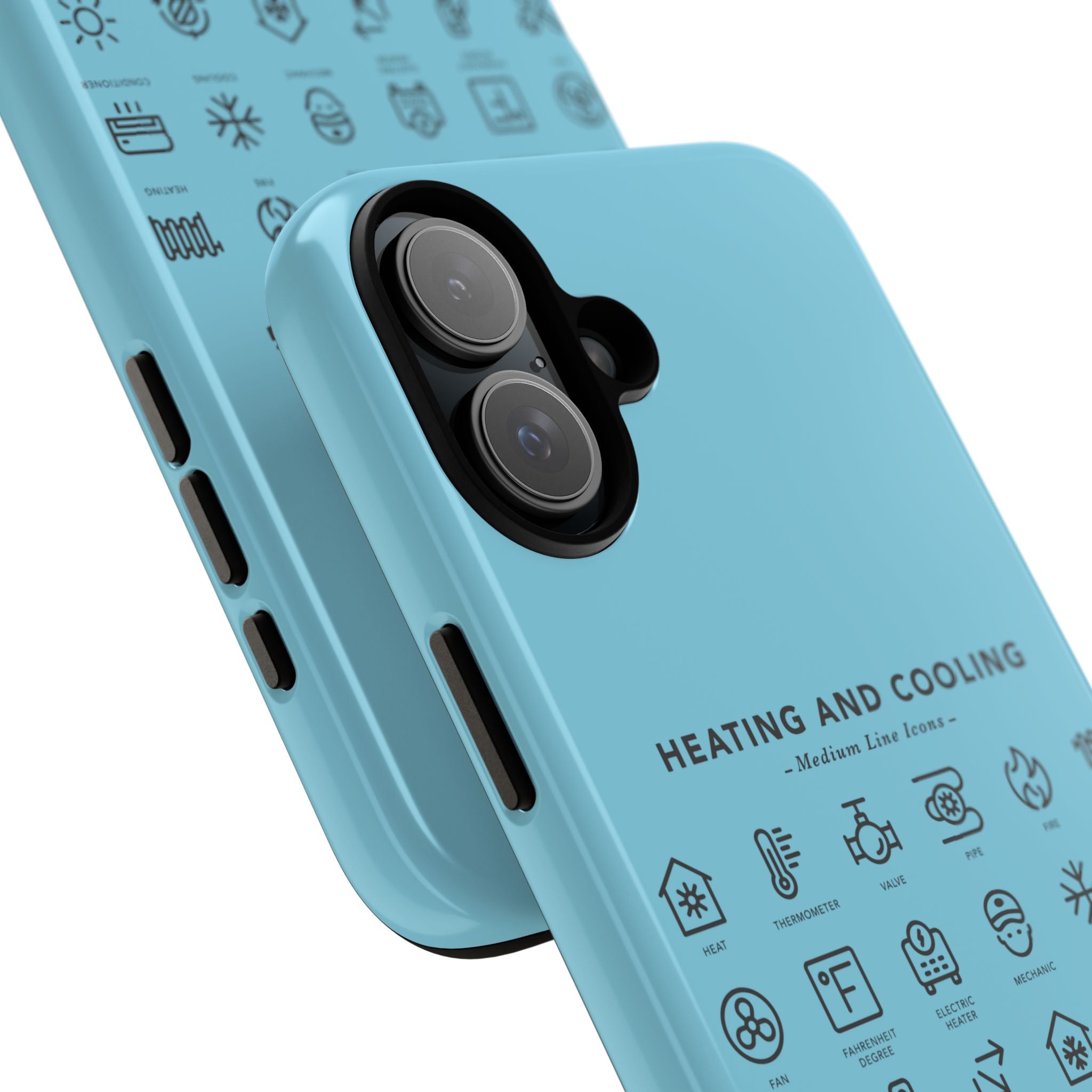Heating and Cooling Icons Phone Case – HVAC Technician Protective Phone Cover