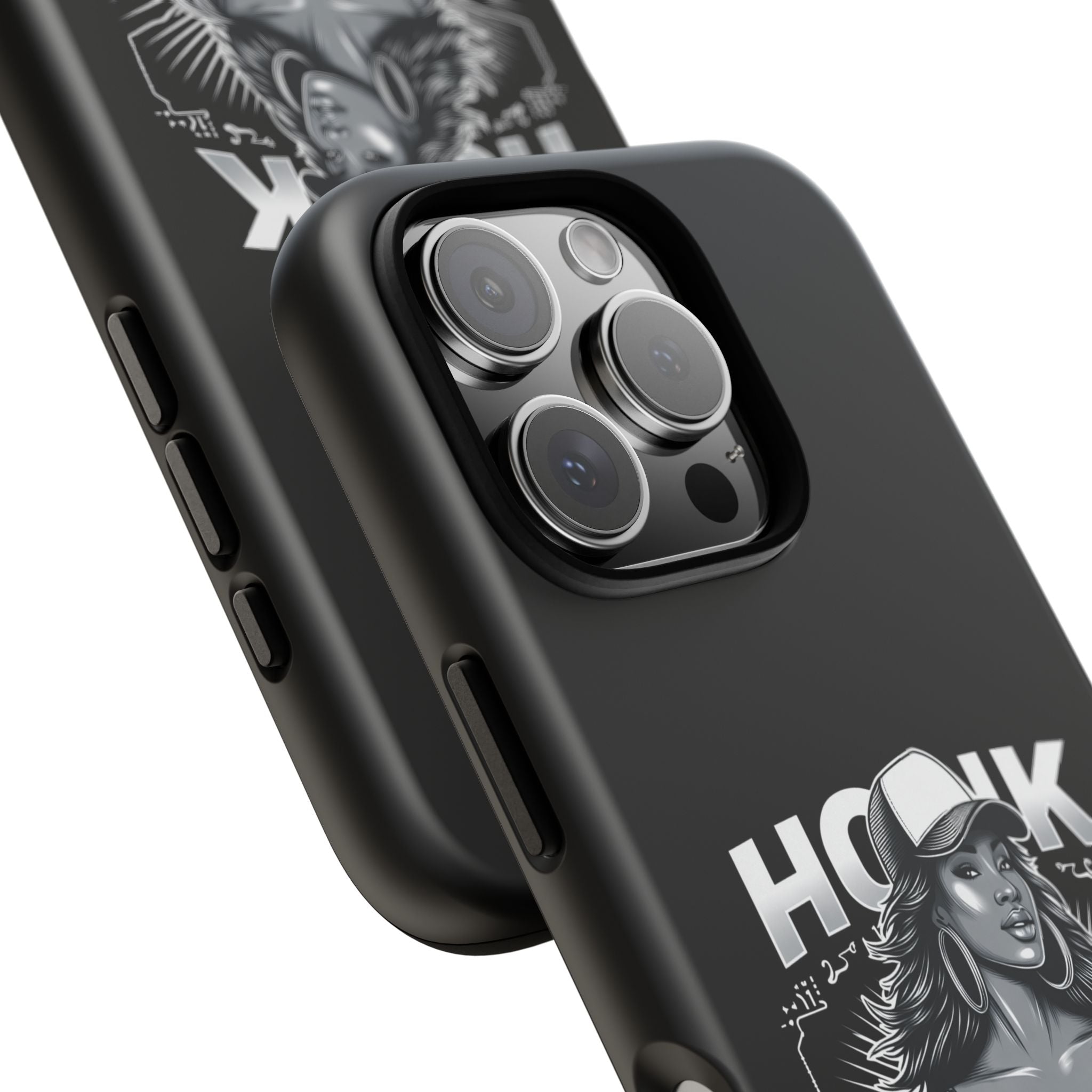 Phone Case — 'Honk' Trucker Girl Retro Semi Truck Protective Case