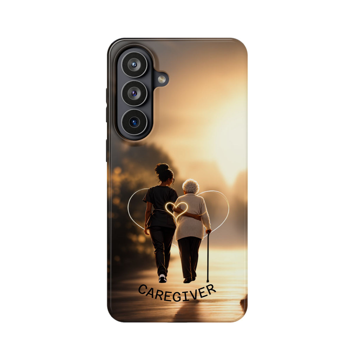 Caregiver Phone Case — Impact-Resistant Protective Case with Heart Design