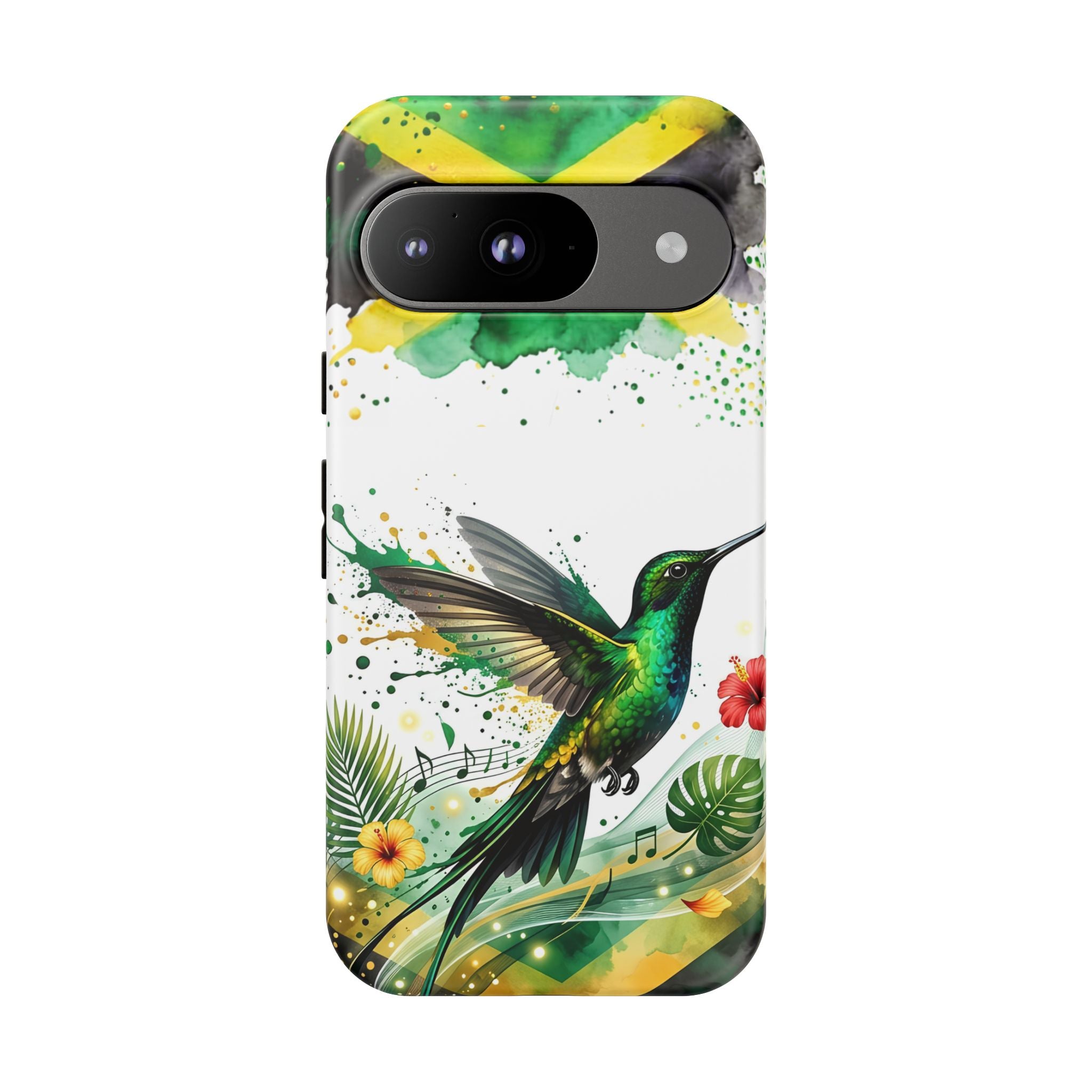 Hummingbird Jamaica Tough Phone Case – Tropical Floral Protective Cover