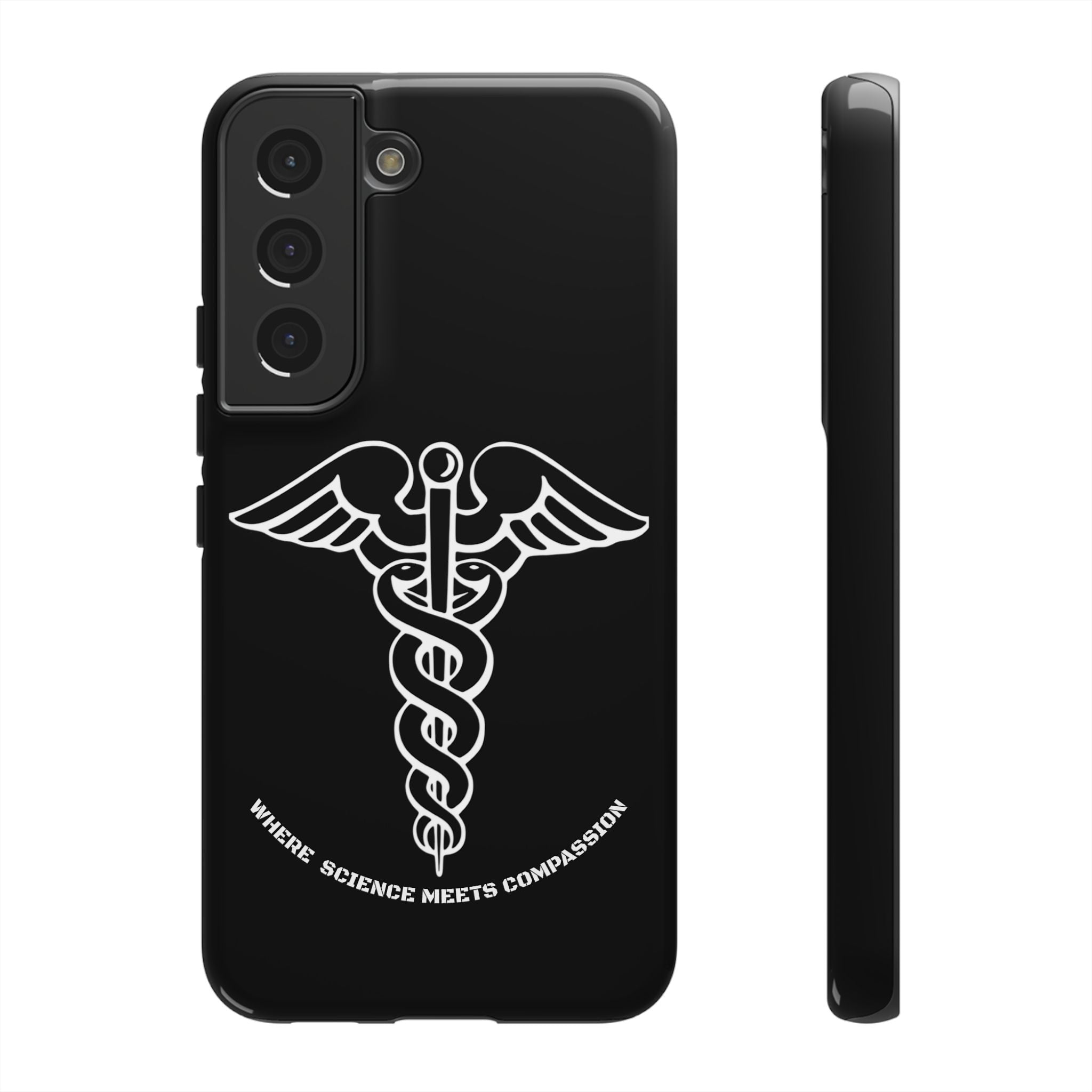 Medical Caduceus Phone Case — "Where Science Meets Compassion" Protective iPhone Cover