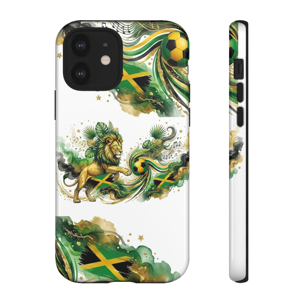 Jamaica Lion Phone Case — Jamaican Flag Rasta Protective Tough Case