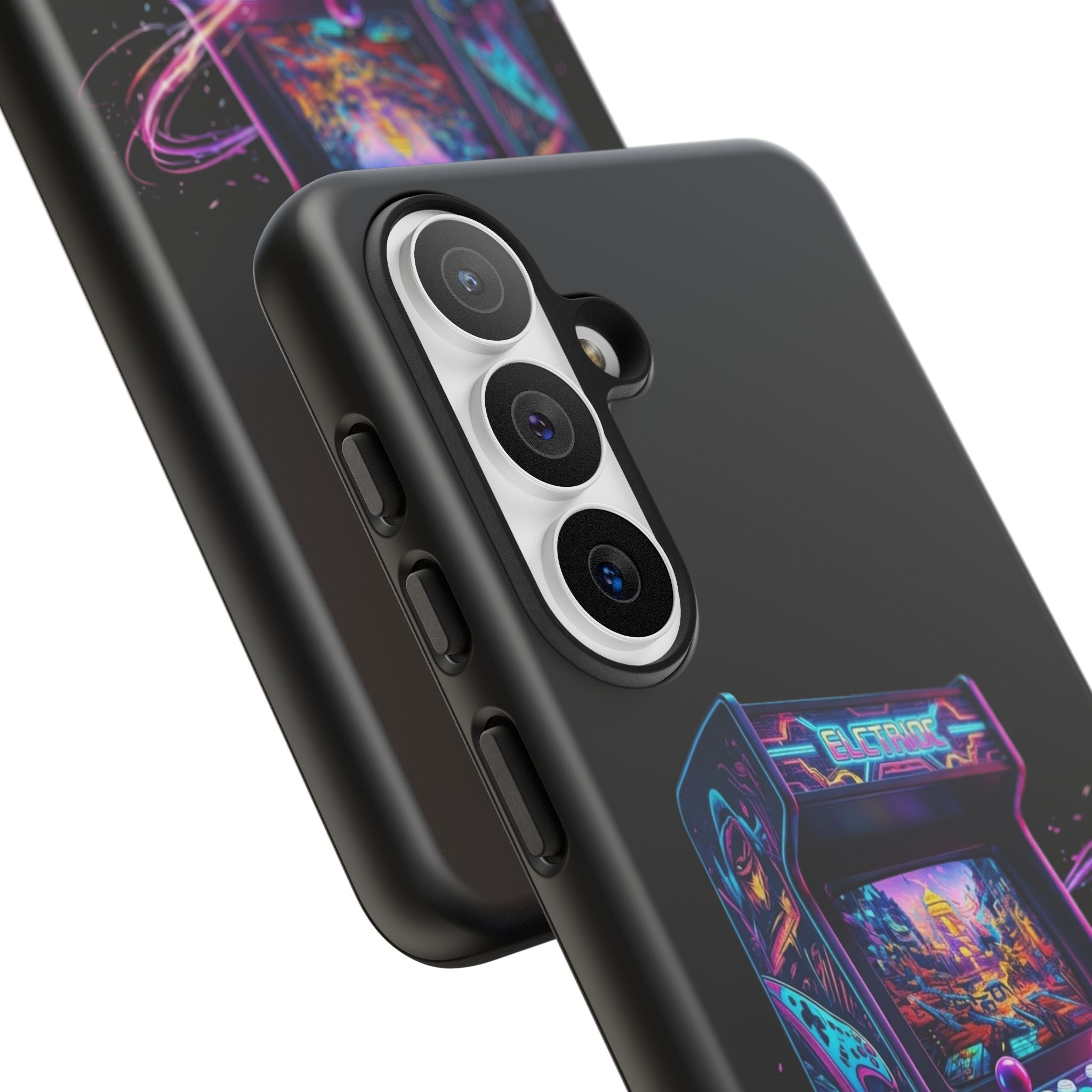 Retro Arcade Phone Case — Neon Gaming Controller Design