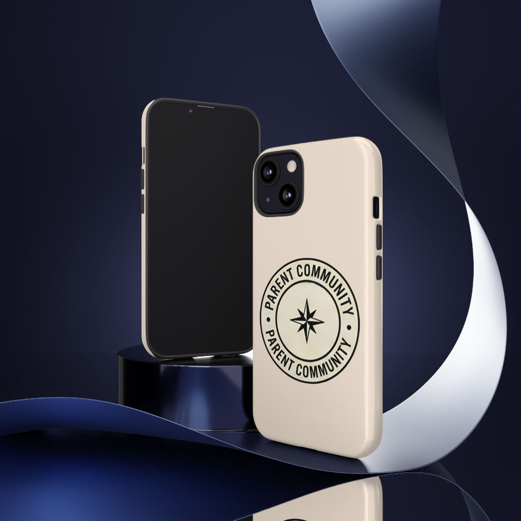Parent Community Tough Phone Case — Durable Compass Logo Protective Cover