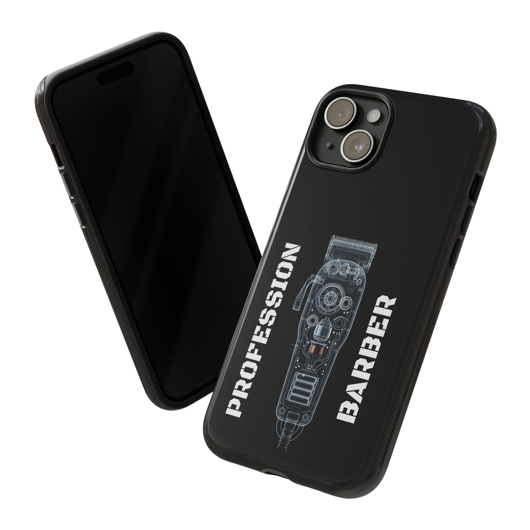 Barber Clip Cord X‑Ray Tough Phone Case – Professional Barber Gift