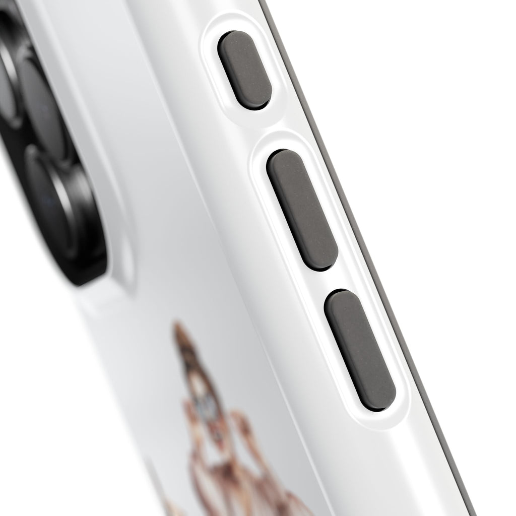 Magnetic Impact-Resistant Case — Luxury Shopper Goddess on Clouds Phone Cover