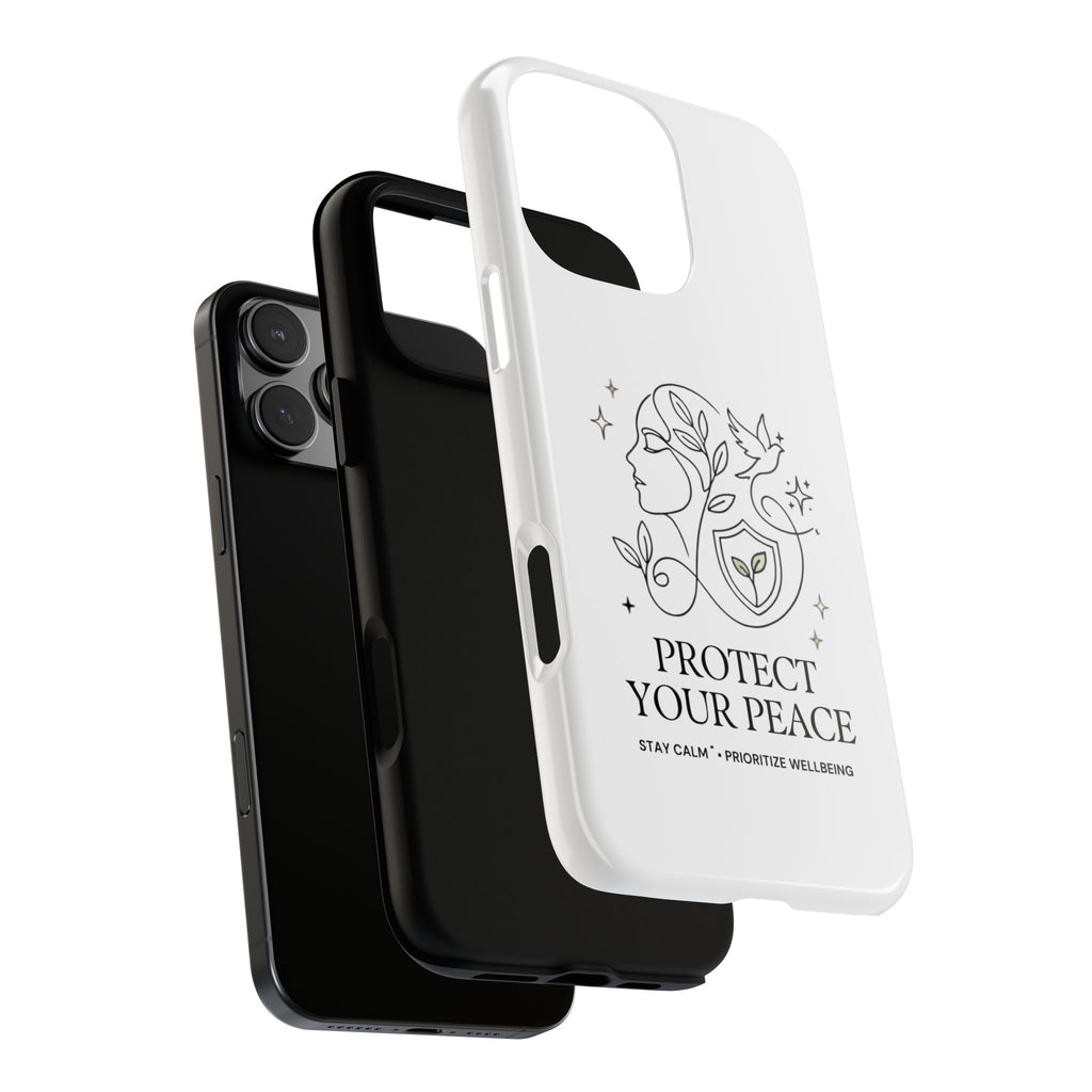 Protect Your Peace Phone Case – Minimalist Wellness iPhone Cover