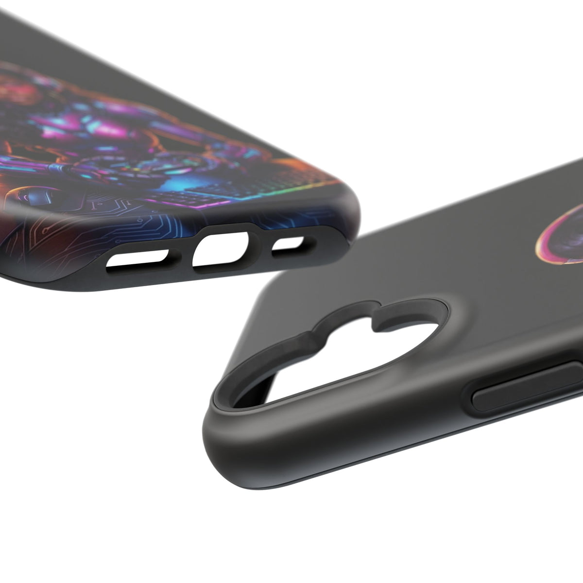 Gamer Girl Cyber Armor Phone Case — Impact‑Resistant Protective Cover