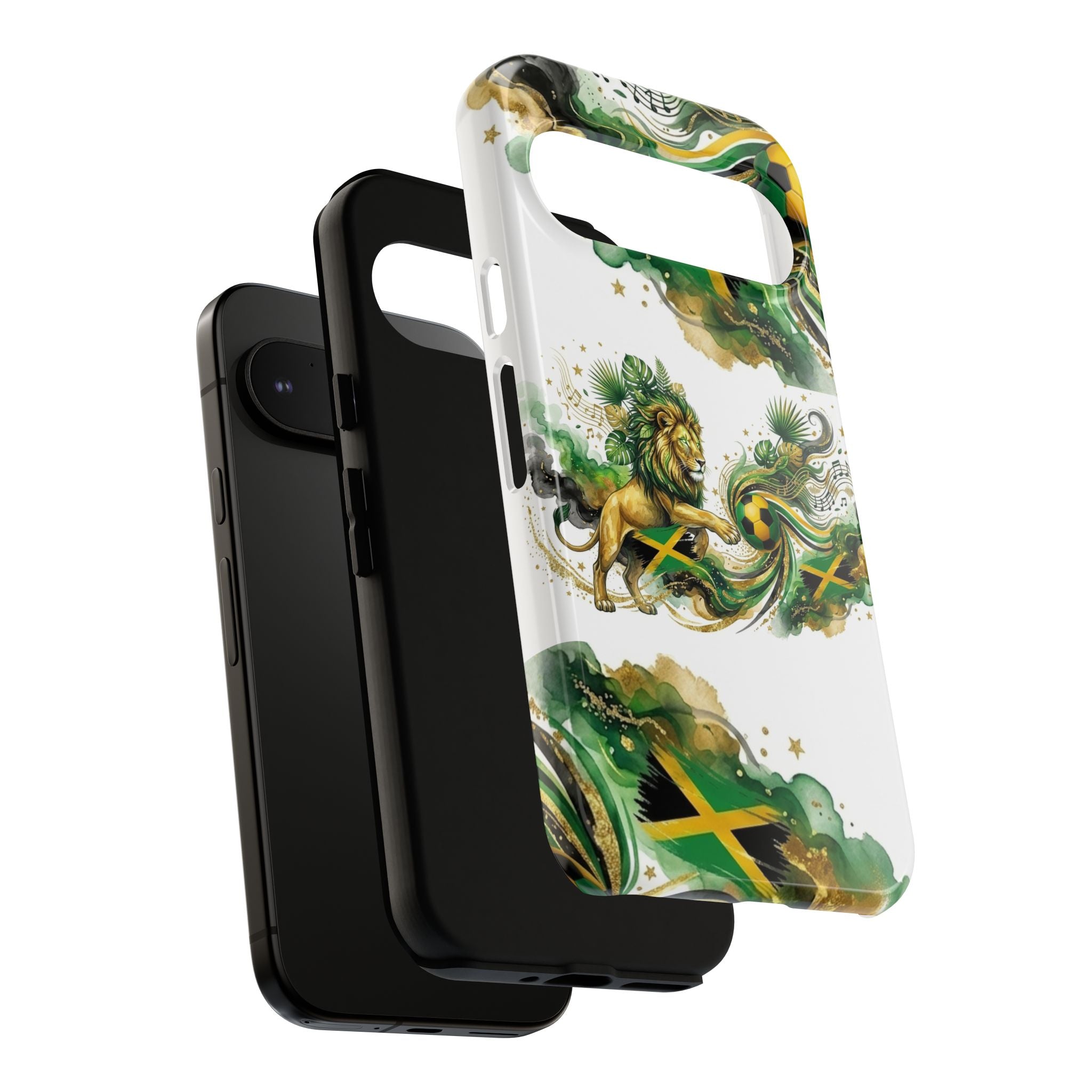 Jamaica Lion Phone Case — Jamaican Flag Rasta Protective Tough Case