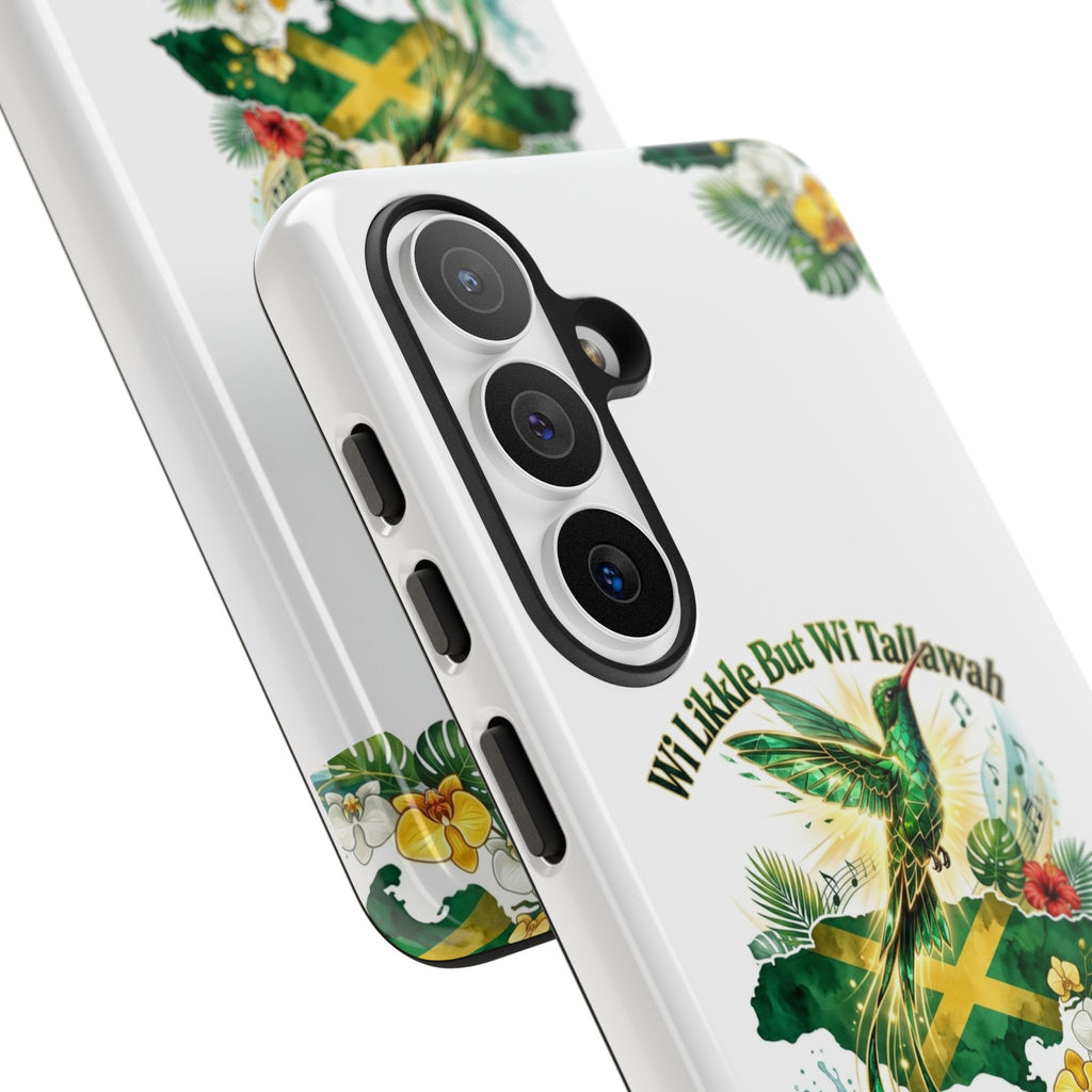 Jamaica Hummingbird Phone Case — “Wi Likkle But Wi Tallawah” Tropical Protective Cover