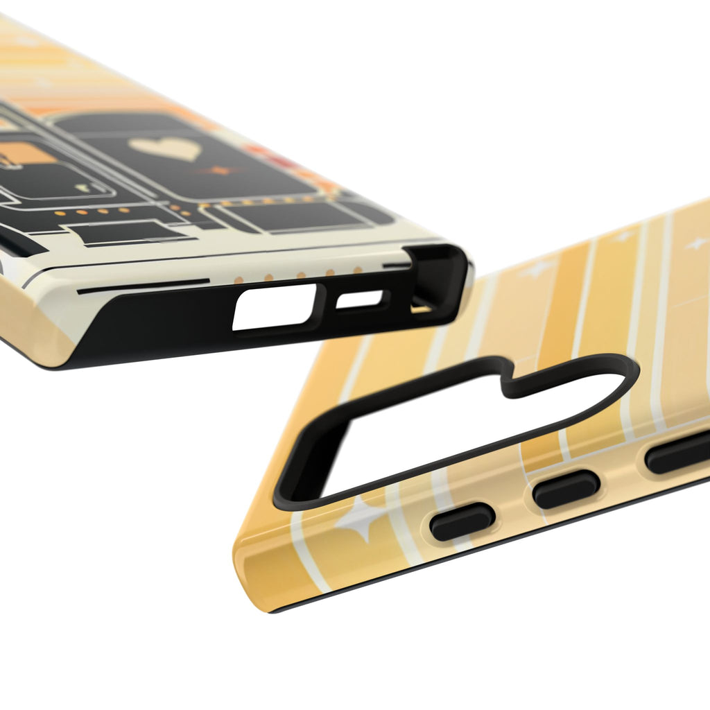 Trucker Heart Phone Case — Retro Semi Truck Protective Phone Cover