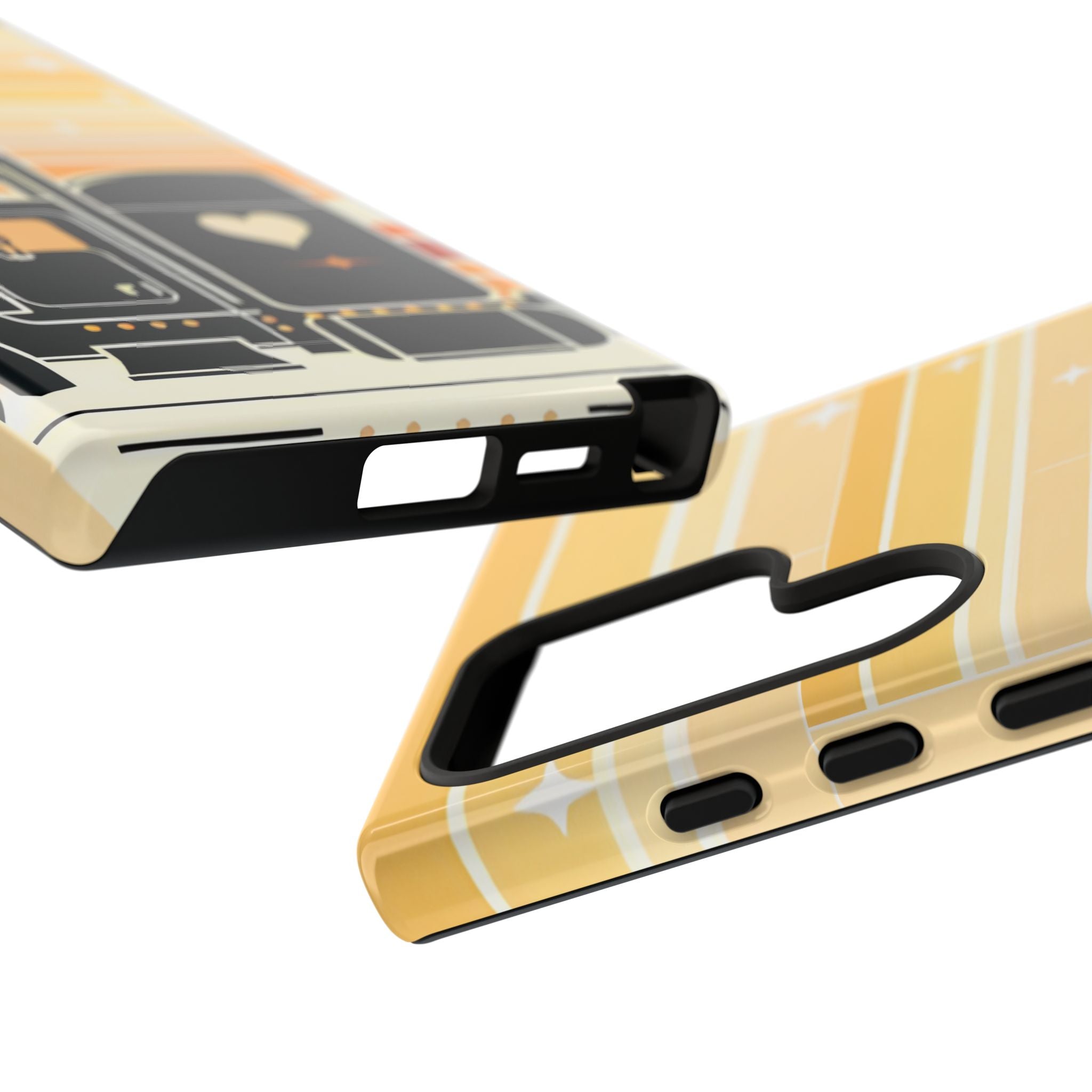Trucker Heart Phone Case — Retro Semi Truck Protective Phone Cover
