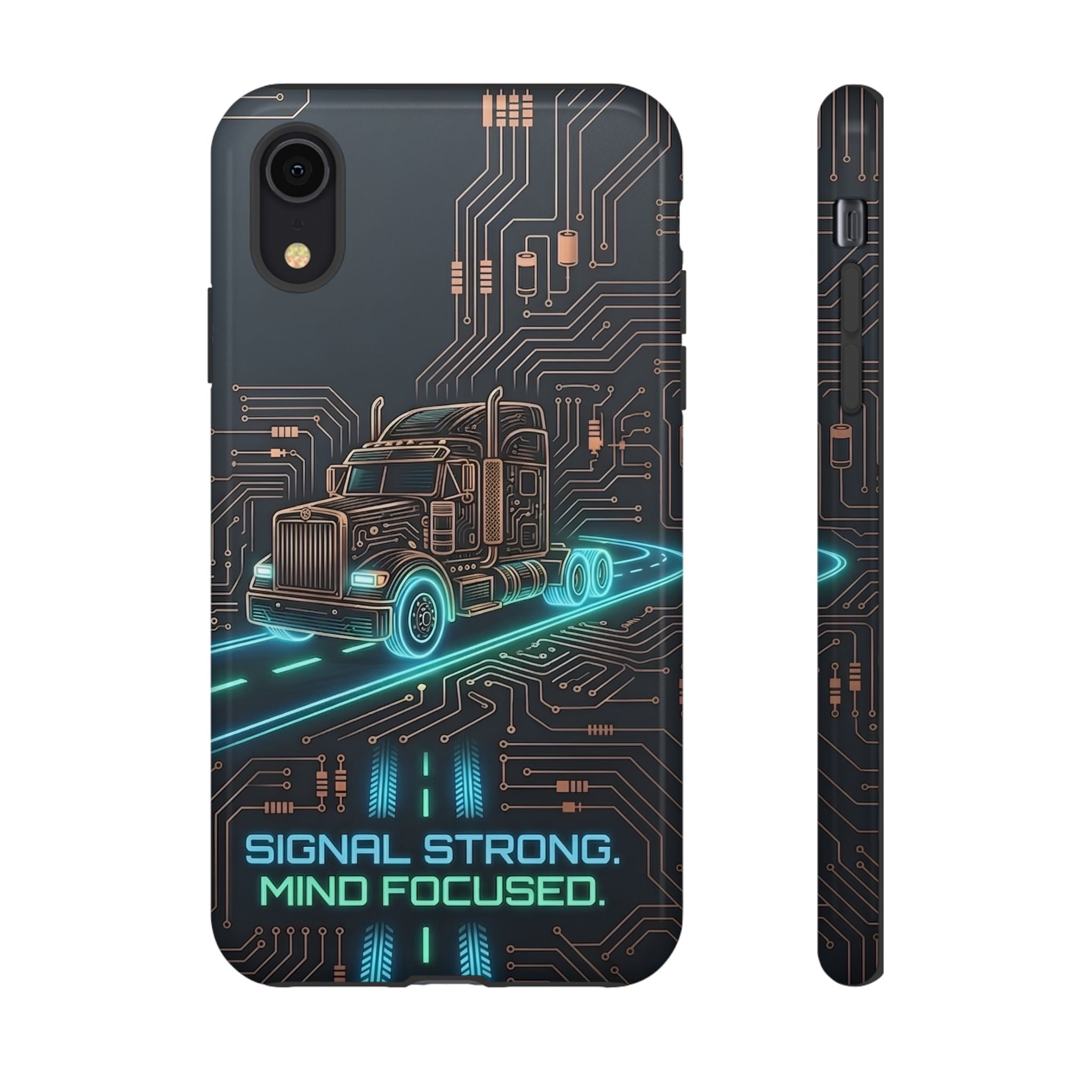Truck Driver Gamer Phone Case — “Real Life. No Pause Button.”