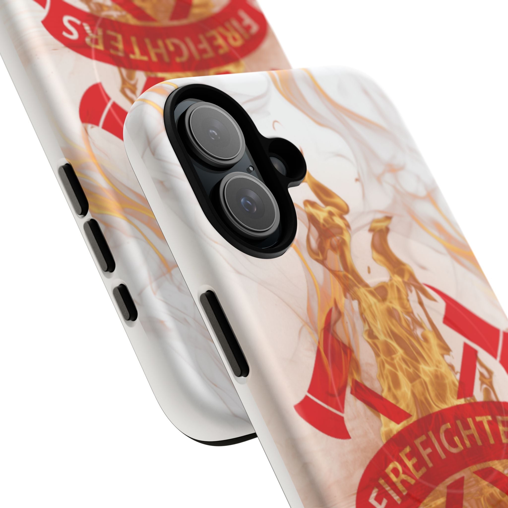 Firefighter Emblem Tough Magnetic Phone Case — Flame Design