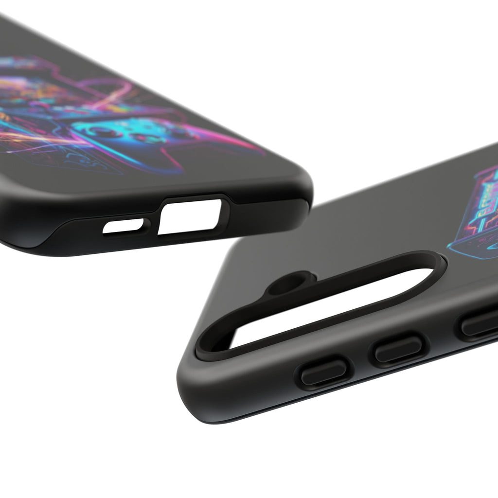 Retro Arcade Phone Case — Neon Gaming Controller Design