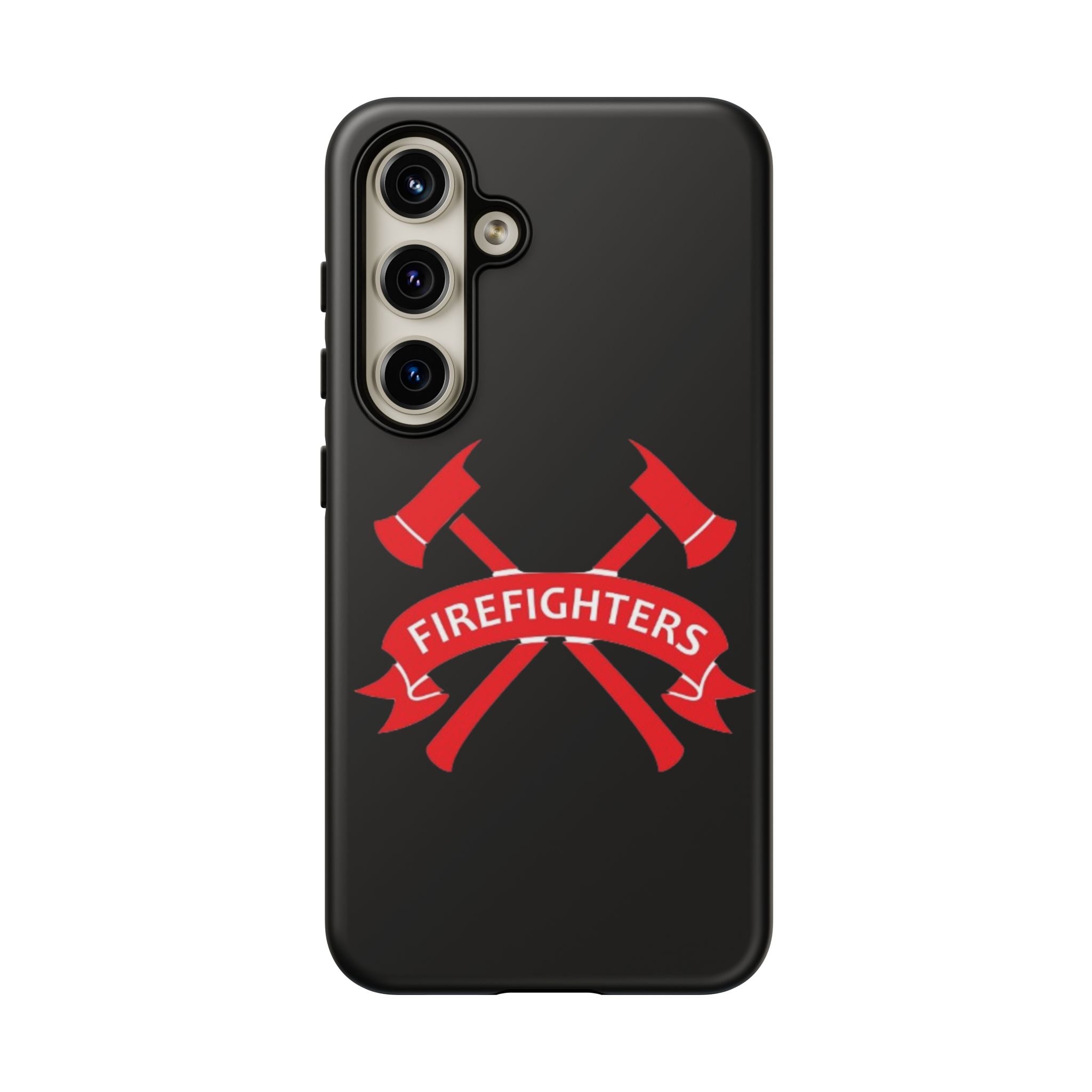 Firefighters Tough Phone Case — Red Crossed Axes Design