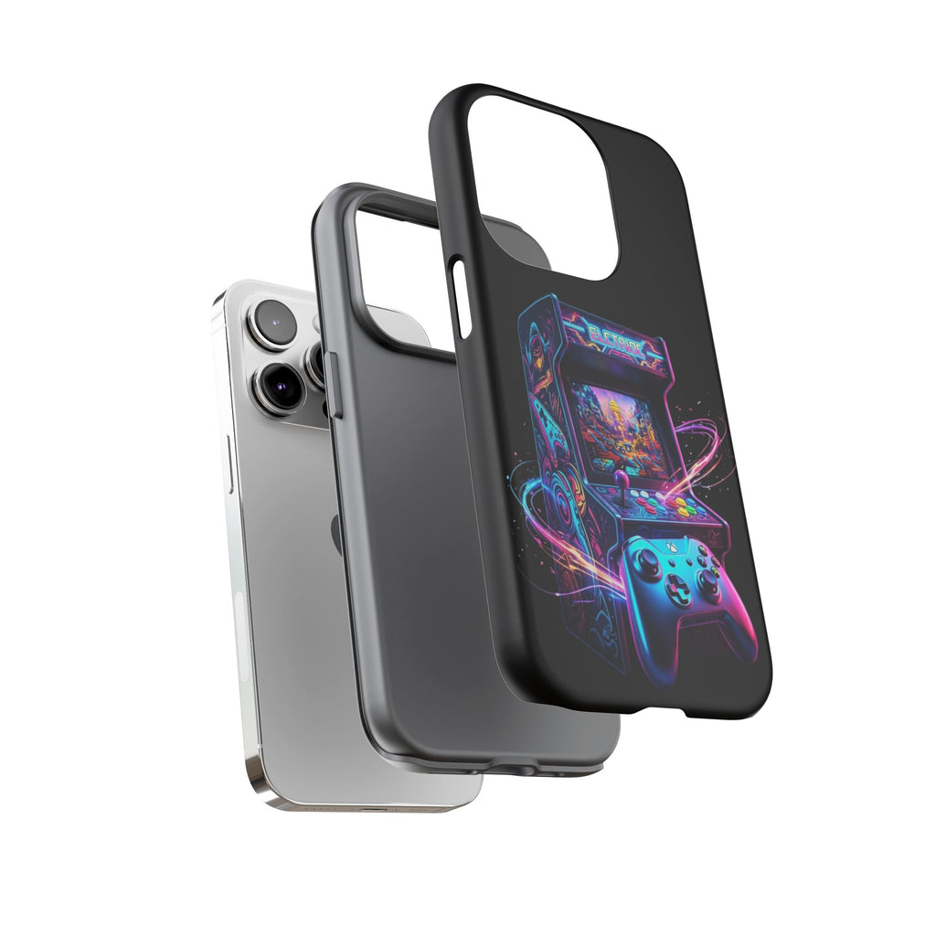Retro Arcade Phone Case — Neon Gaming Controller Design