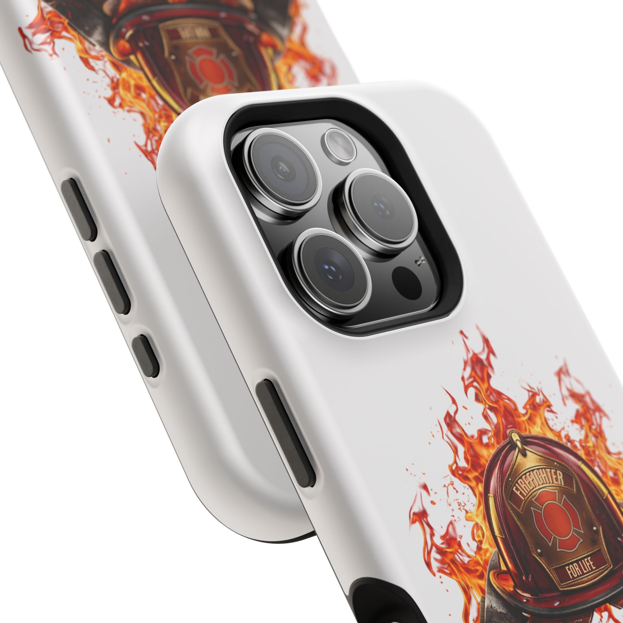 Firefighter Helmet Flames Phone Case — Station 117 Magnetic Impact-Resistant Case