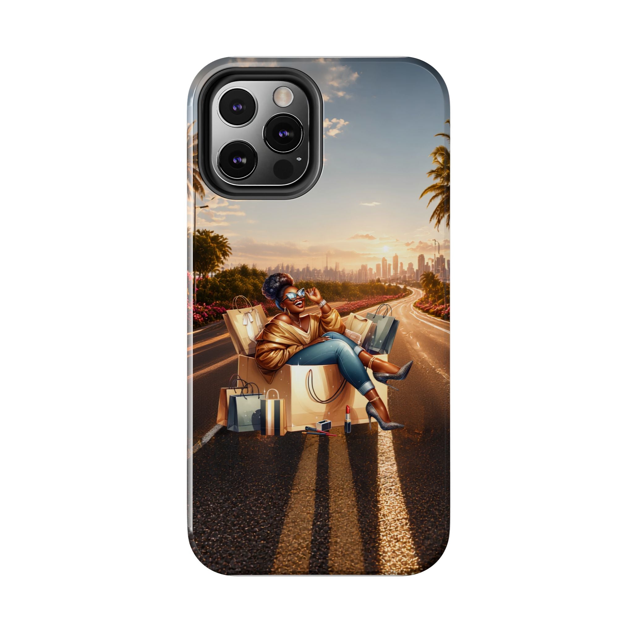 Sunset Roadtrip Tough Phone Case — Relaxed Traveler Design