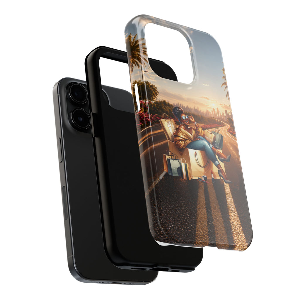 Sunset Roadtrip Tough Phone Case — Relaxed Traveler Design
