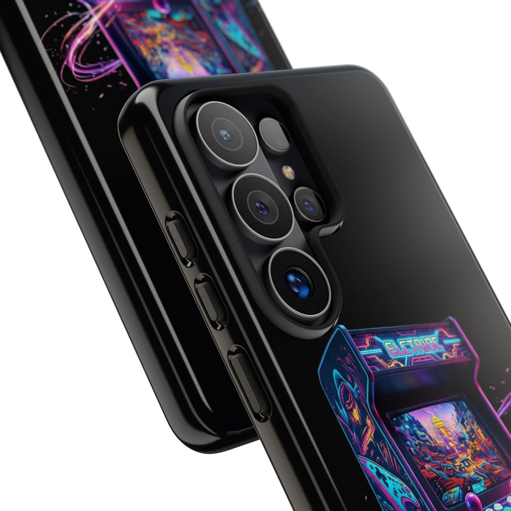 Retro Arcade Phone Case — Neon Gaming Controller Design