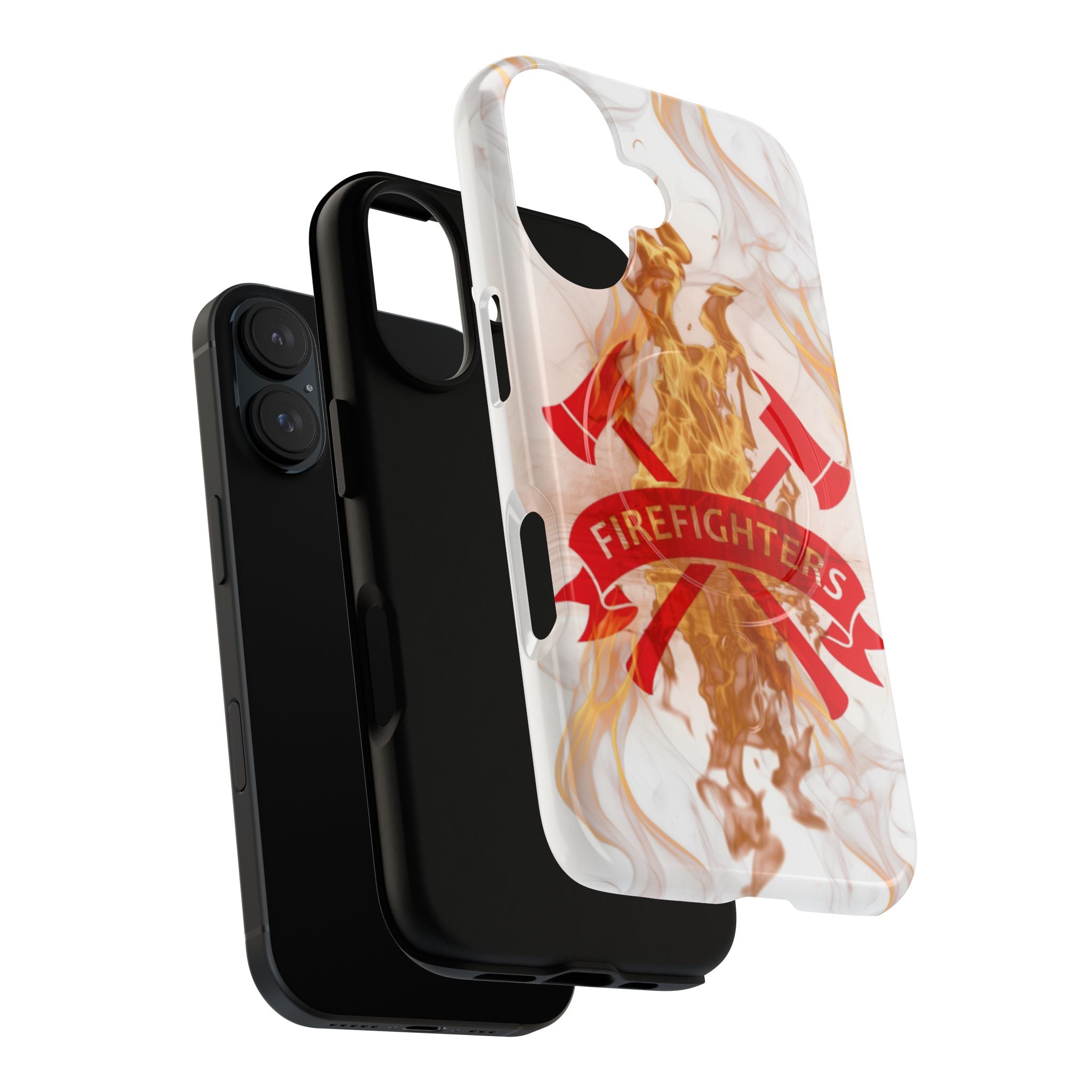 Firefighter Emblem Tough Magnetic Phone Case — Flame Design