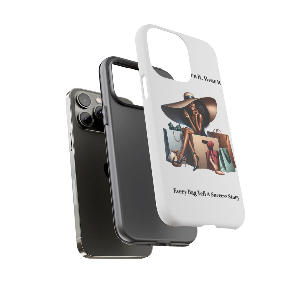 Phone Case - "Manifest It. Earn It. Wear It." Chic Shopper Design