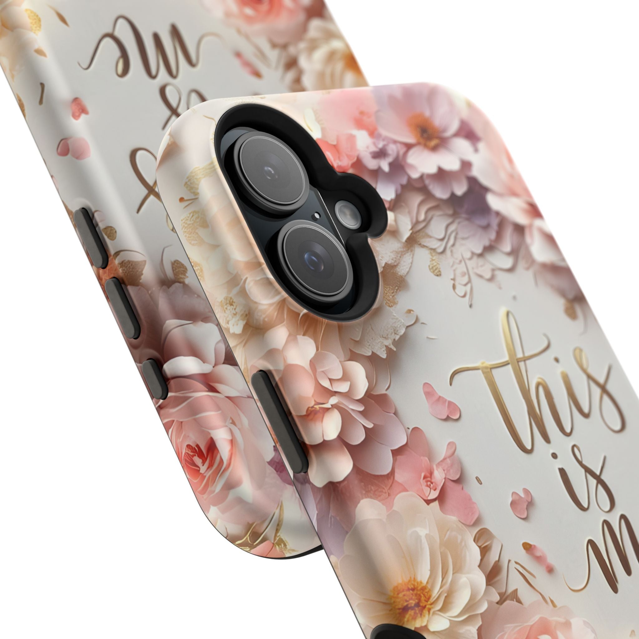 Floral "This Is Me" Phone Case — Impact-Resistant Floral Protective Cover