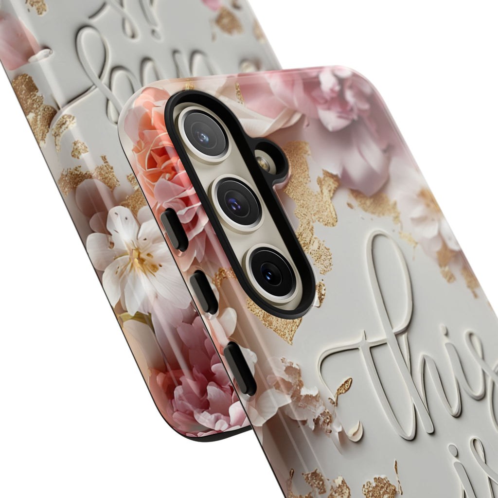 Phone Case — "This Is Me" Floral Tough Case
